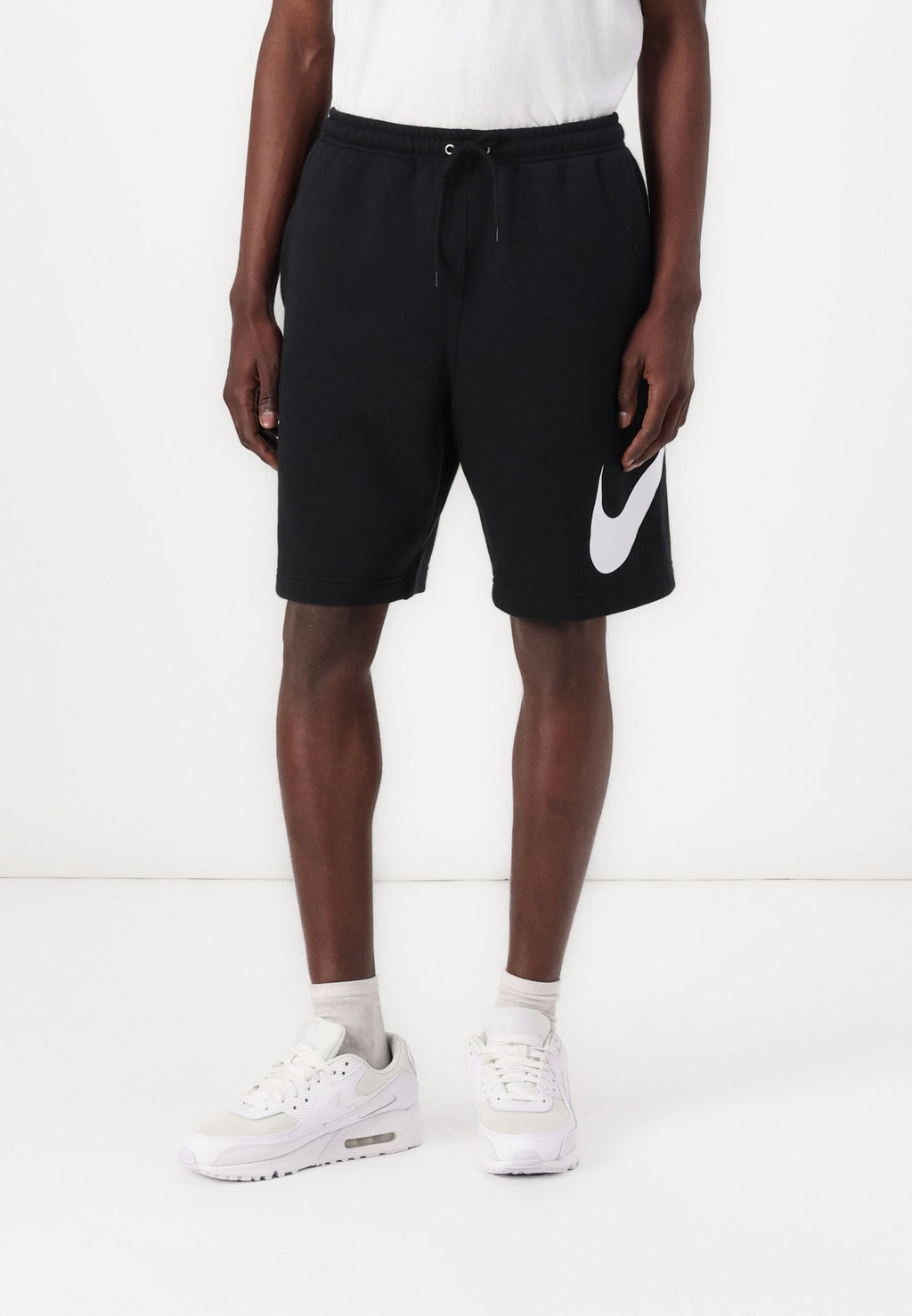 CLUB - Tracksuit bottoms - black/white