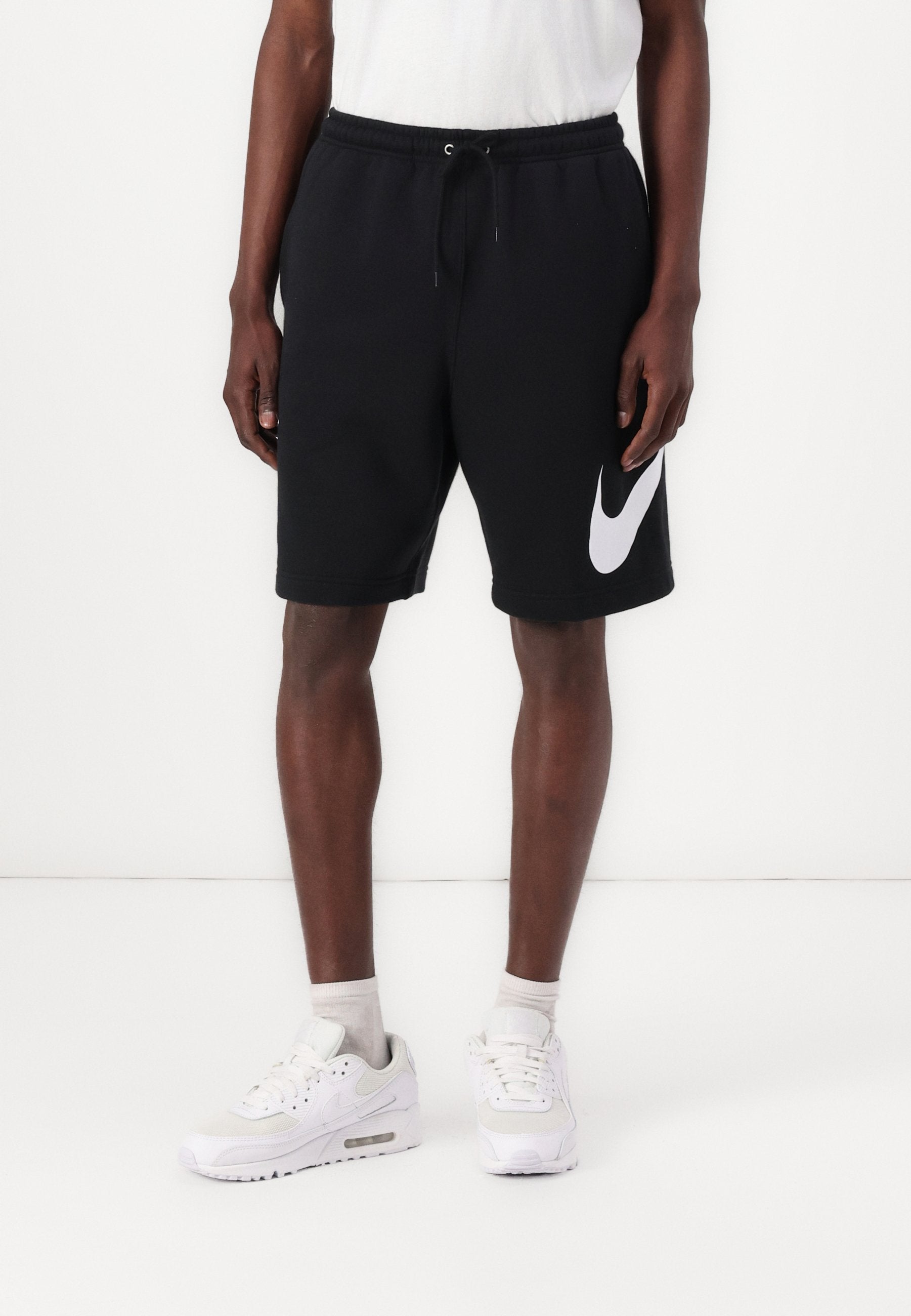 CLUB - Tracksuit bottoms - black/white