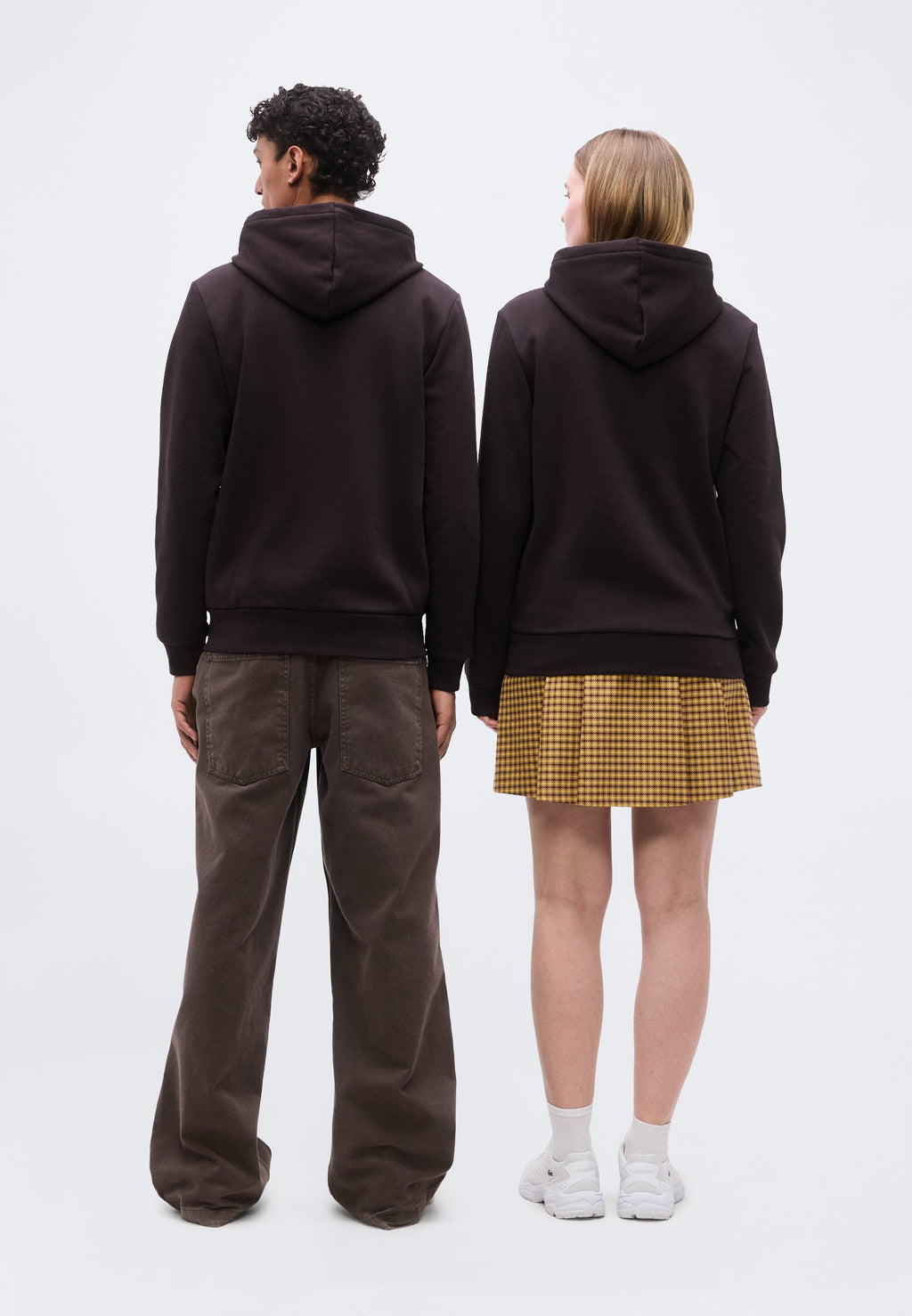 Zip-up sweatshirt - dark brown