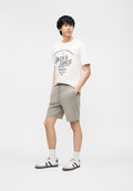 JPRBLUZANE TEE 3 PACK  - Print T-shirt - humus/white/black