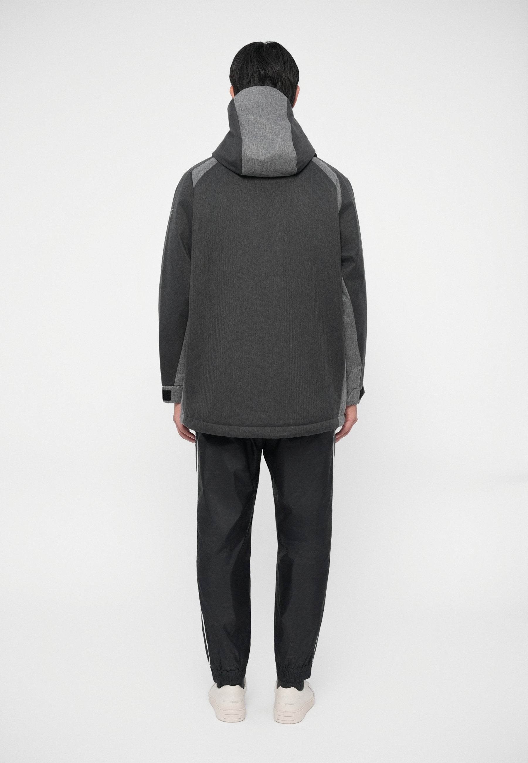 TRAIN LUX PADDED HOODIE JACKET - Parka - dark grey melange