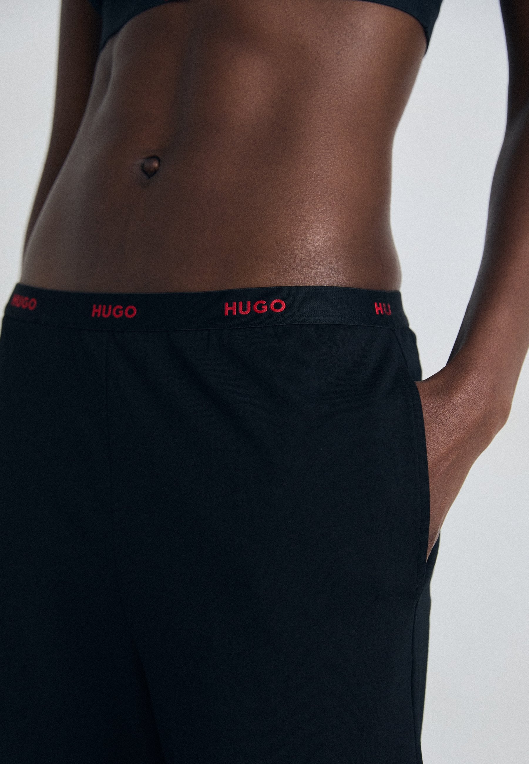 ID PANTS - Pyjama bottoms - black