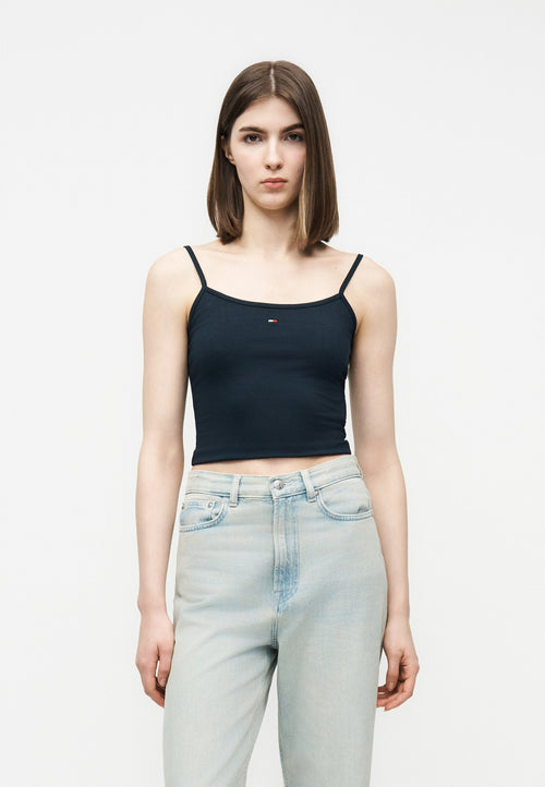 2-PACK SLIM SPAGHETTI STRAP TOPS - Top - ecru/dark night navy