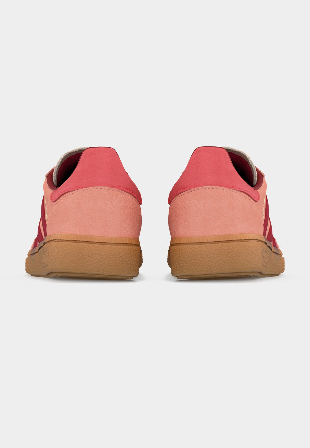 SATIN STRIPES HANDBALL SPEZIAL UNISEX - أحذية رياضية - كورال ضبابي/أحمر فريق النصر/أحمر شبه لامع