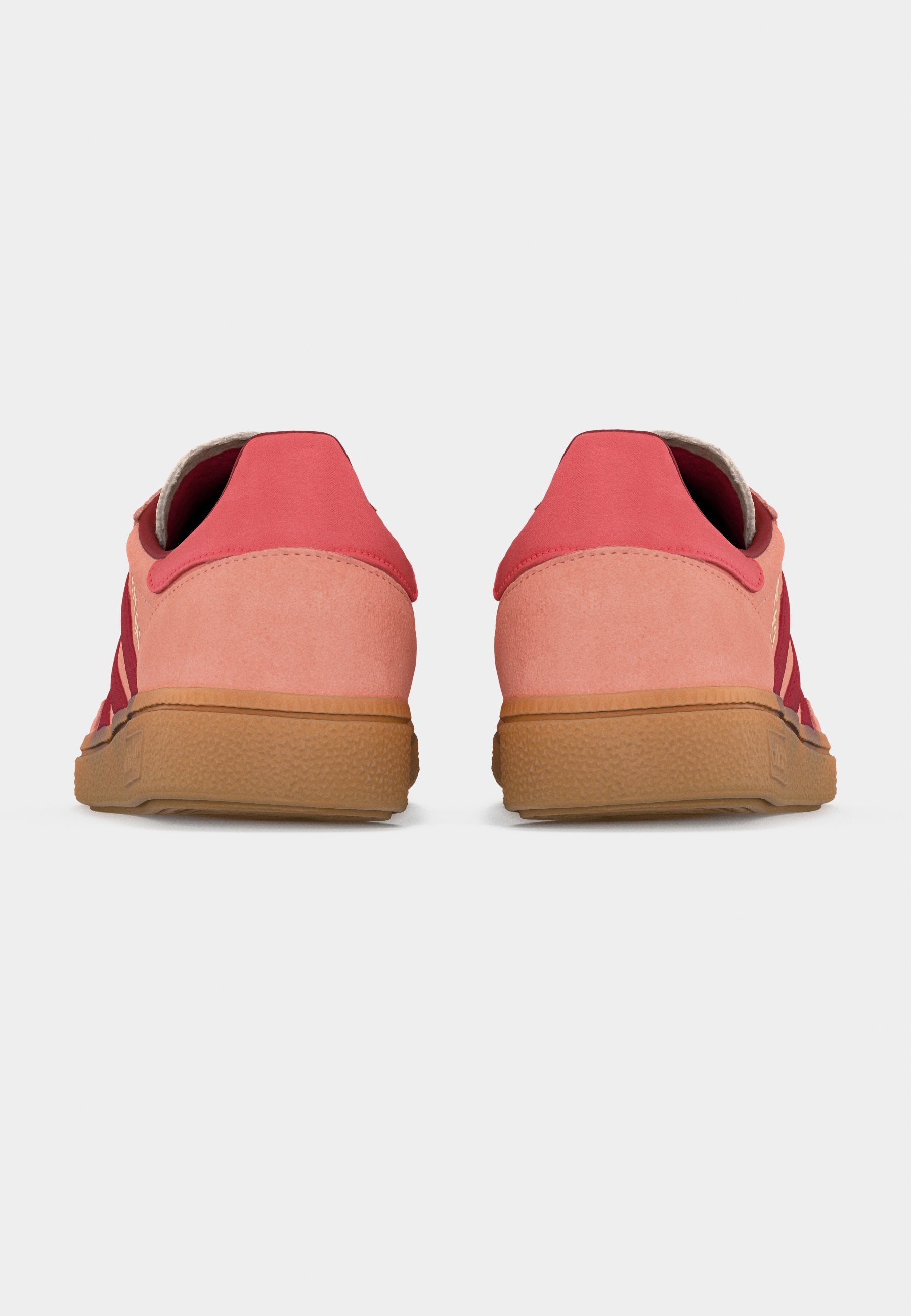 SATIN STRIPES HANDBALL SPEZIAL UNISEX - أحذية رياضية - كورال ضبابي/أحمر فريق النصر/أحمر شبه لامع