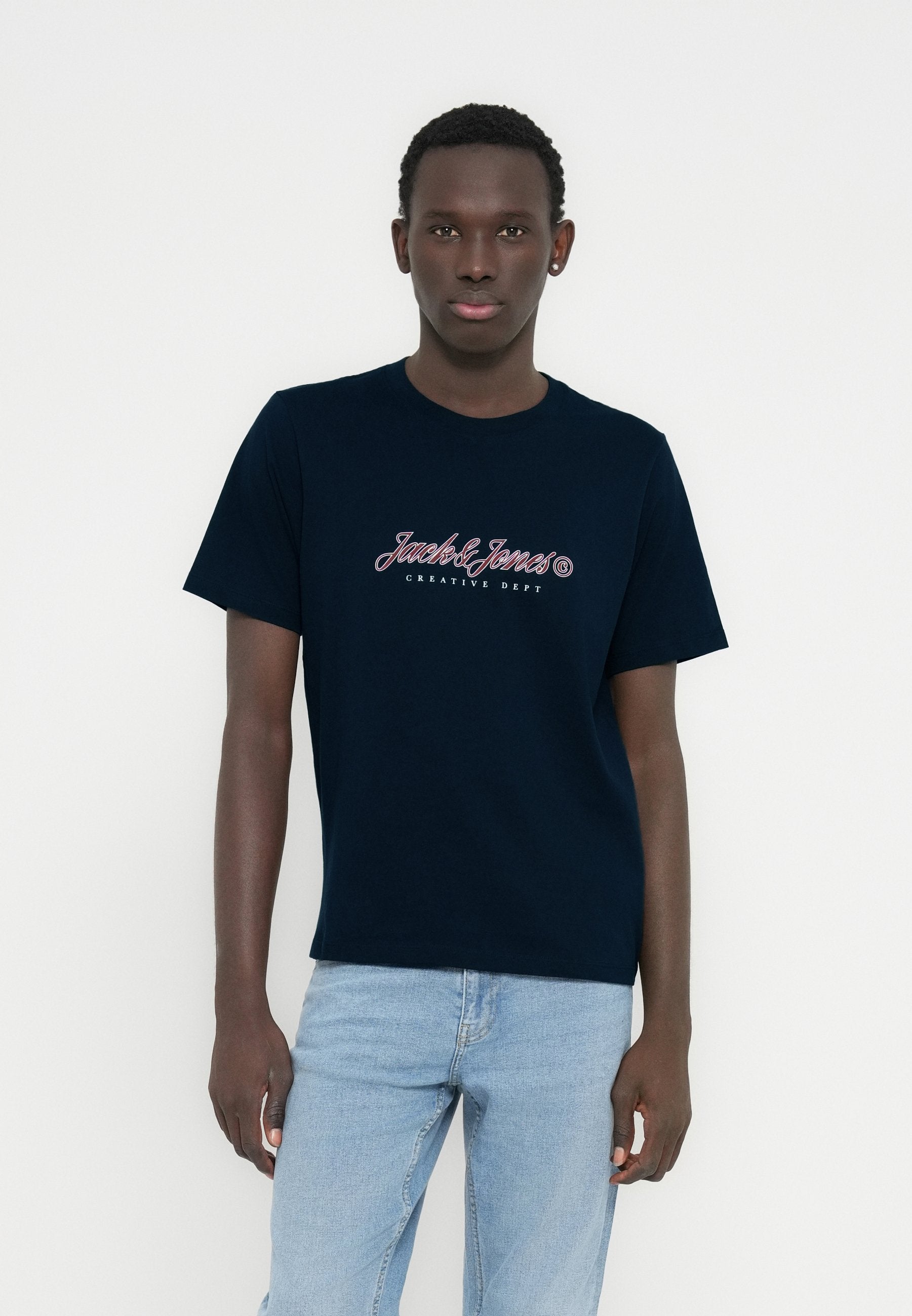 JORMONTAUK TYPE FRONT TEE - Print T-shirt - sky captain