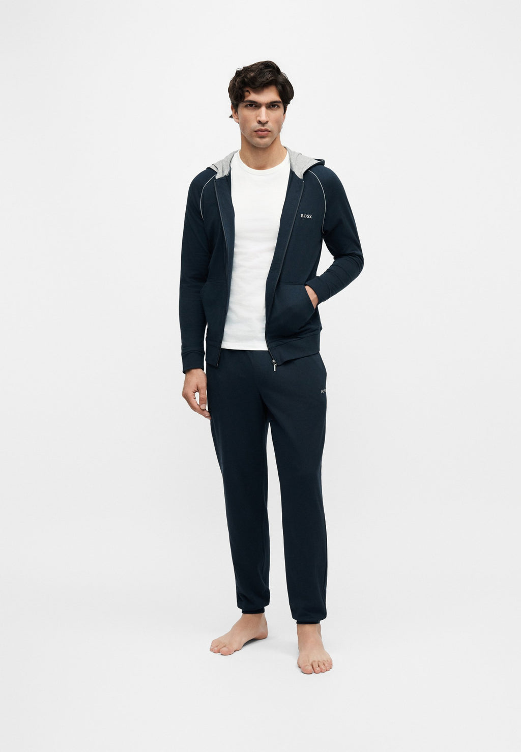 MIX MATCH JACKET  - Zip-up sweatshirt - dark blue