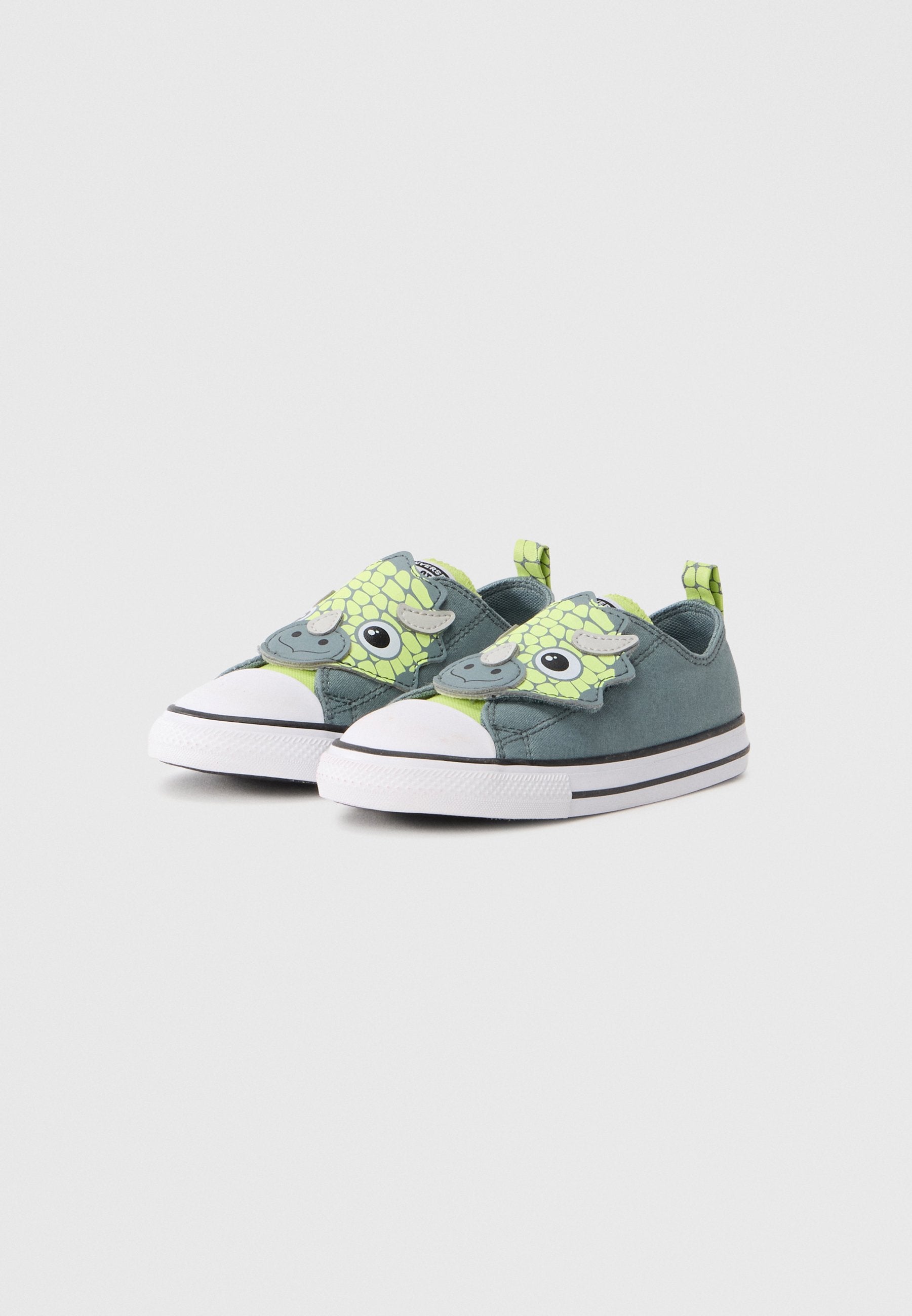CHUCK TAYLOR ALL STAR ONE STRAP DINOS EASY-ON UNISEX - Trainers - mineral brew/neon mantis/white