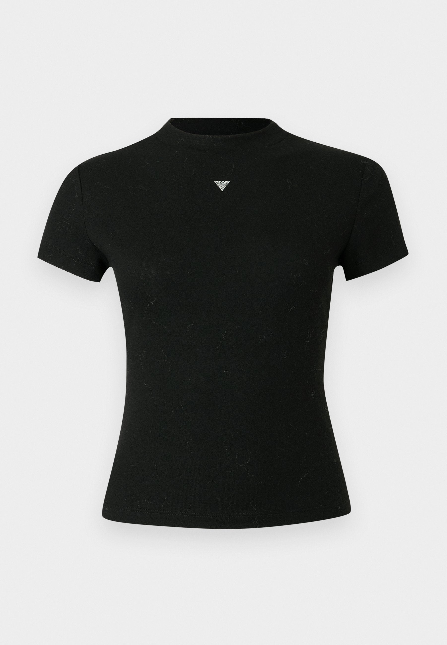 TINA MOCK NECK TOP - Basic T-shirt - jet black