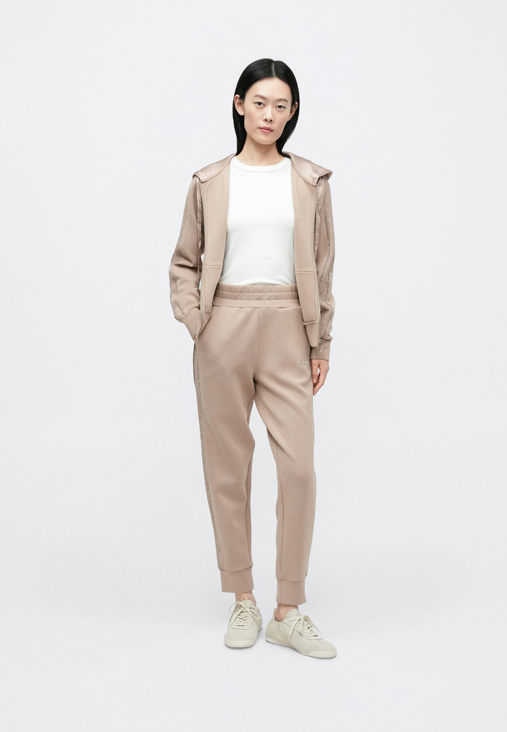 NEW HOODED - Zip-up sweatshirt - summer clay