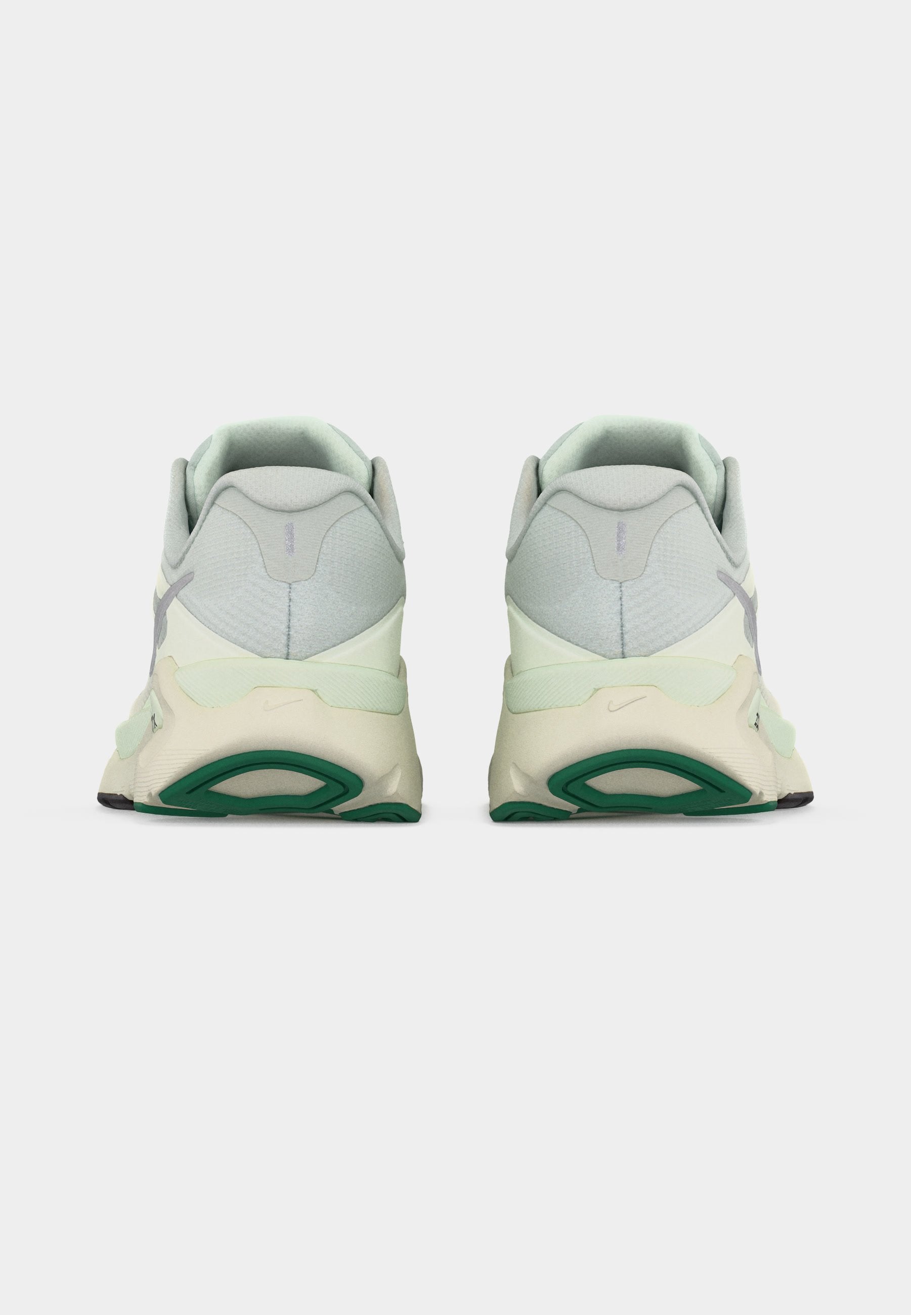 STRUCTURE PLUS - Road running shoes - light silver-coloured/metallic silver-coloured/coconut milk/arctic green