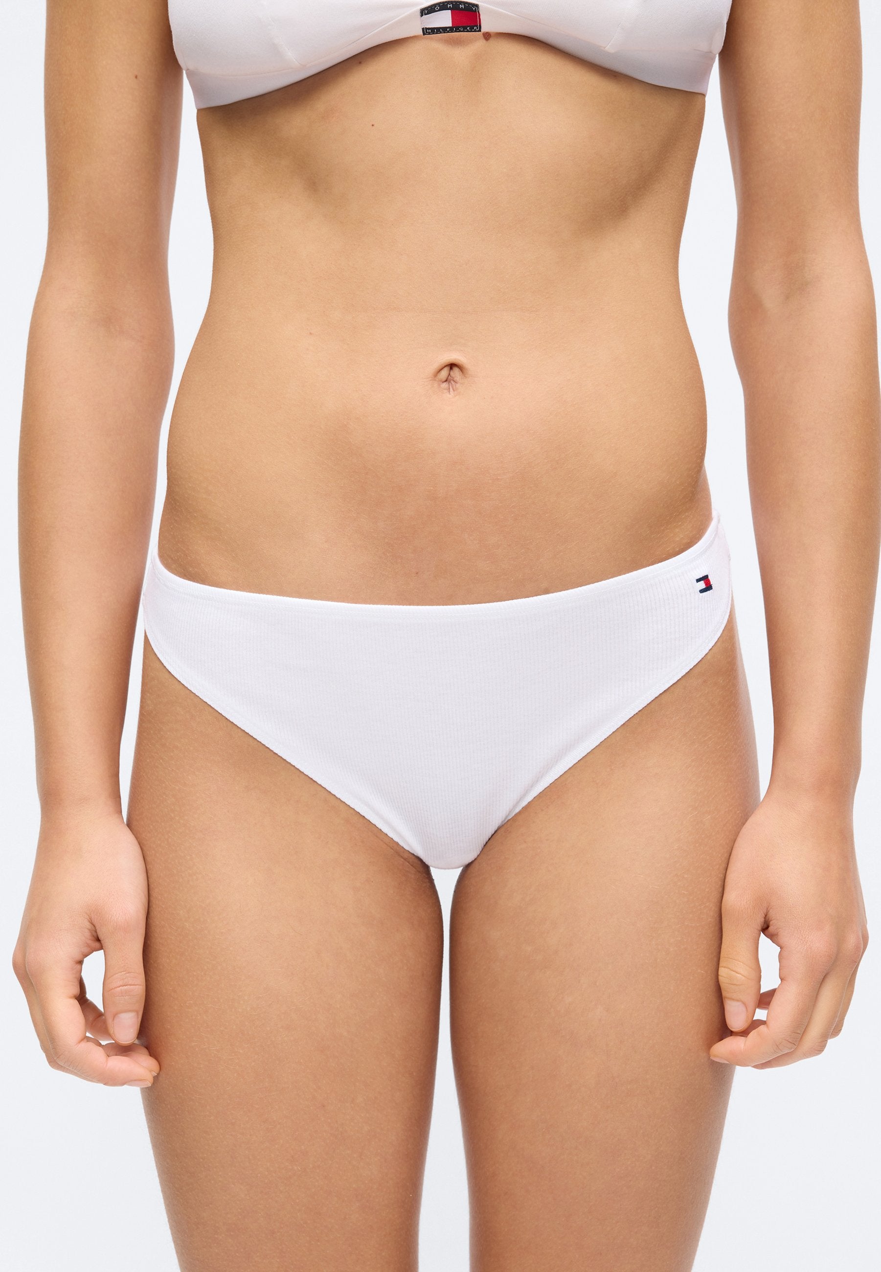 3'LÜ PAKET HILFIGER BAYRAK DETAYLI BEL İPLİ SÜTYEN - Tanga - ateş kırmızısı/beyaz/lacivert