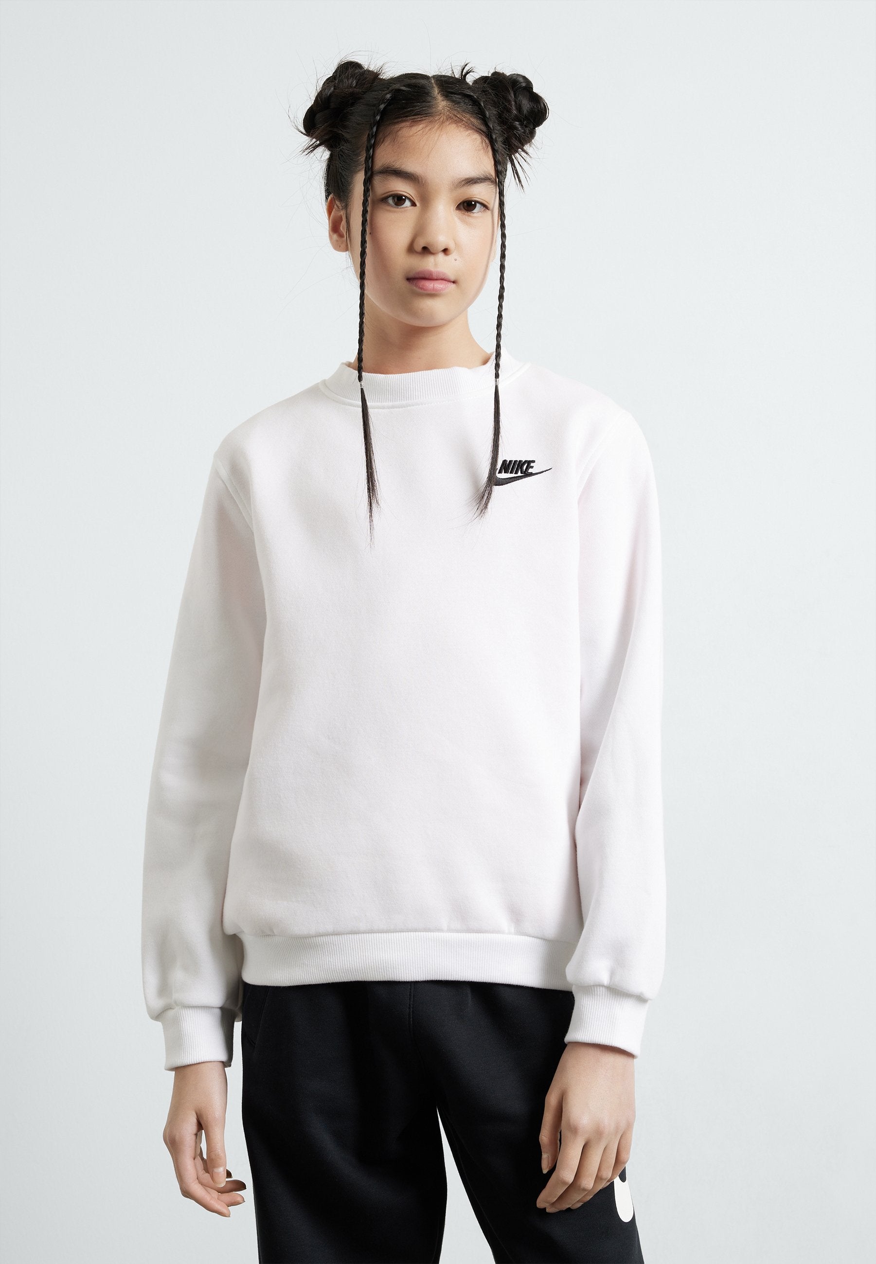 CLUB CREW UNISEX - Sweat-shirt - blanc noir