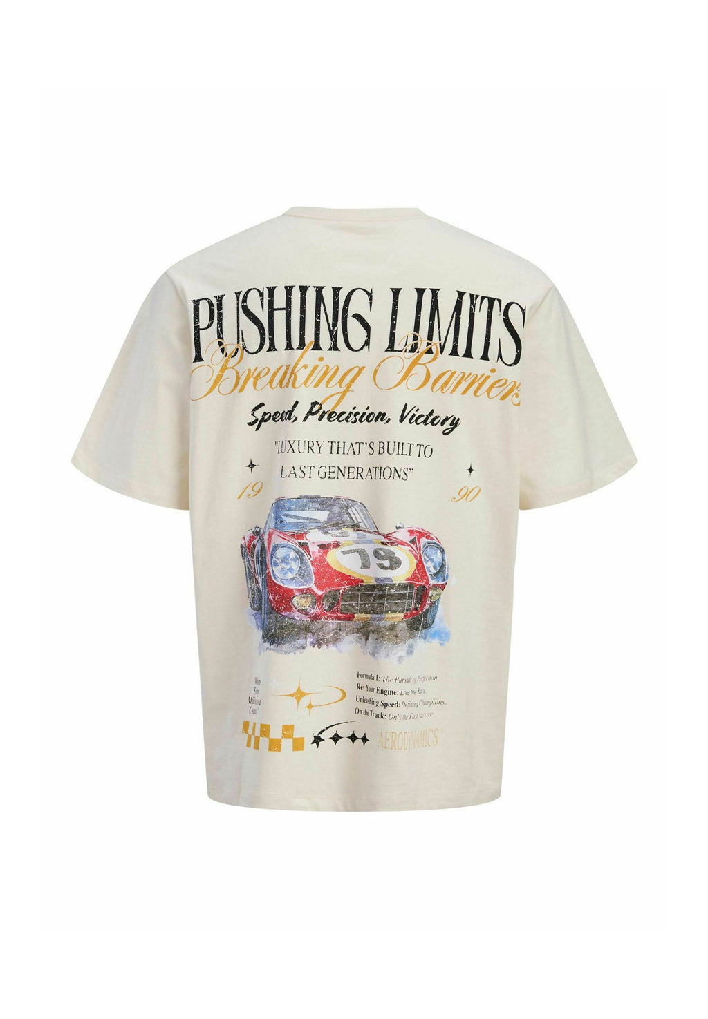 T- - Print T-shirt - antique white