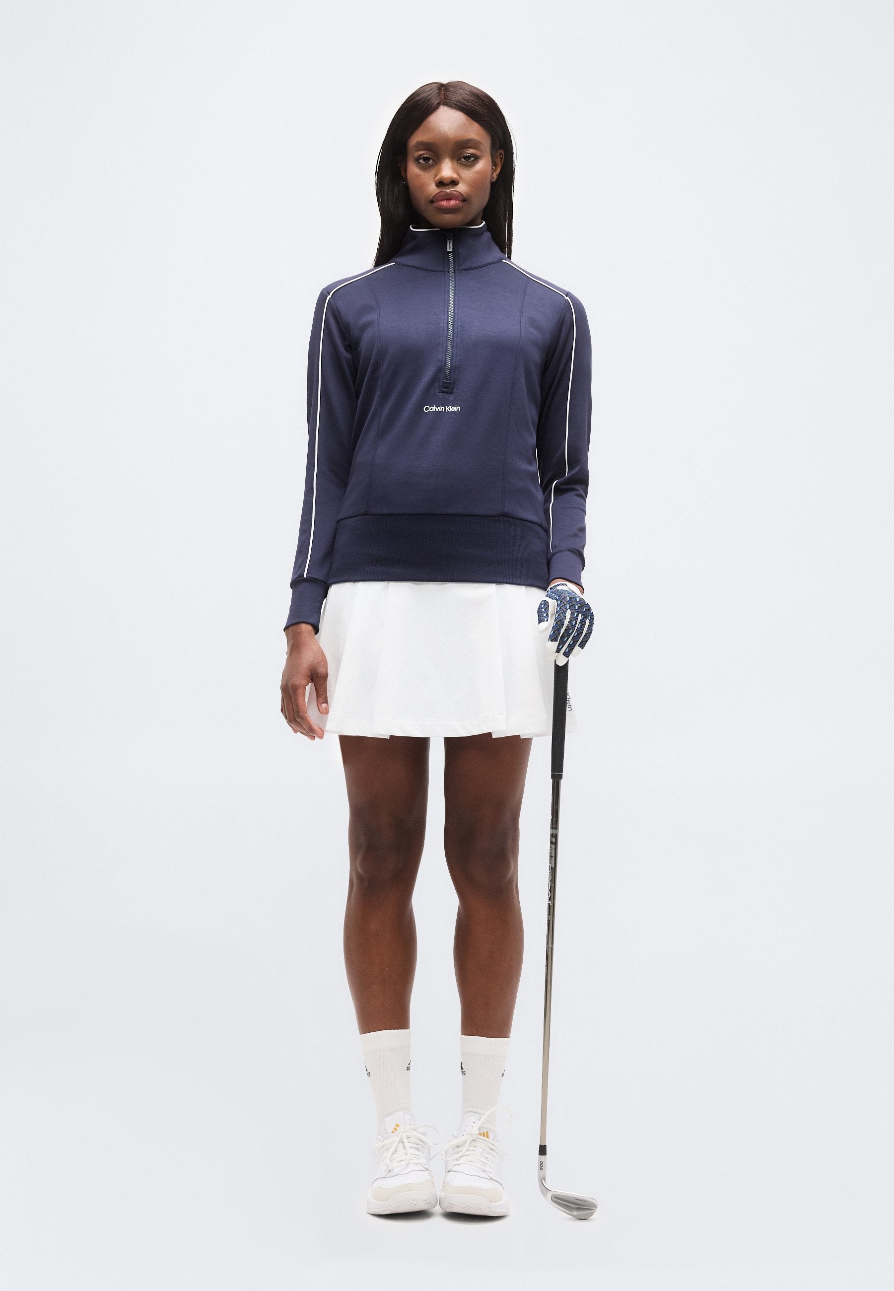 QUINTA QUARTER ZIP  - Long sleeved top - navy
