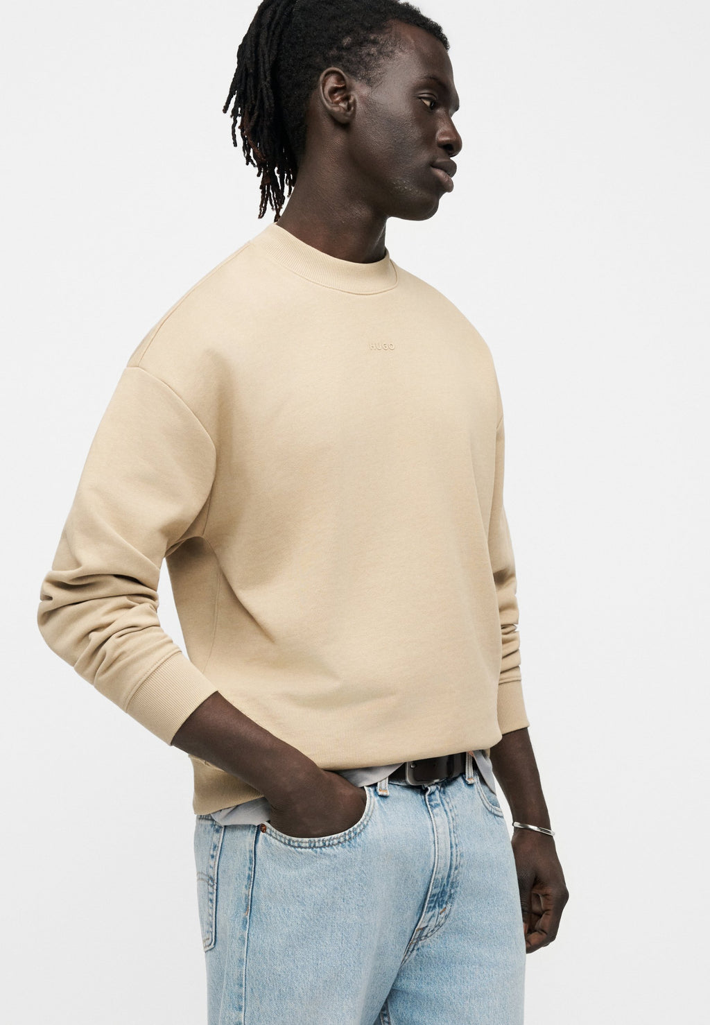 DAPO CREW - Sweatshirt - medium beige