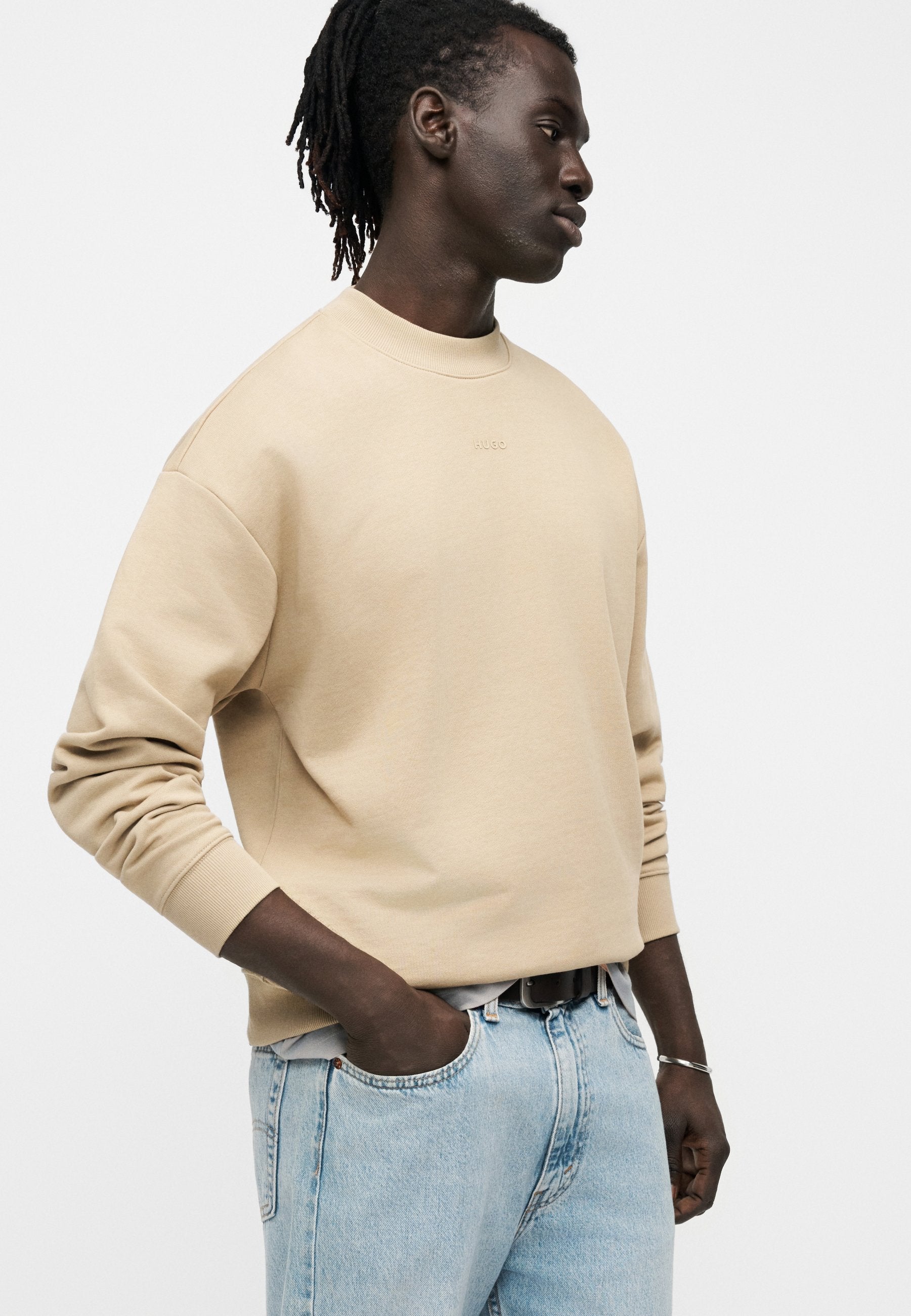 DAPO CREW - Sweatshirt - medium beige