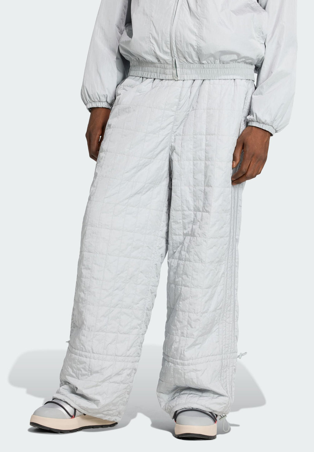 PADDED  M - Ski pants -  silver