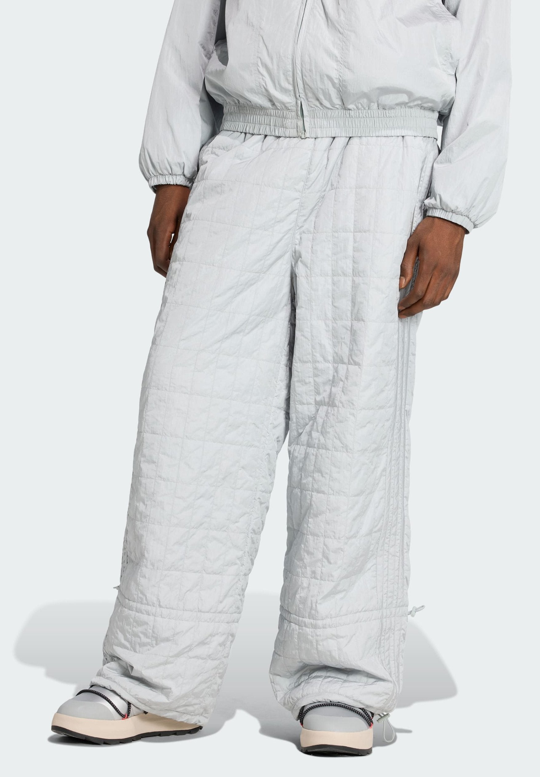 PADDED  M - Ski pants -  silver