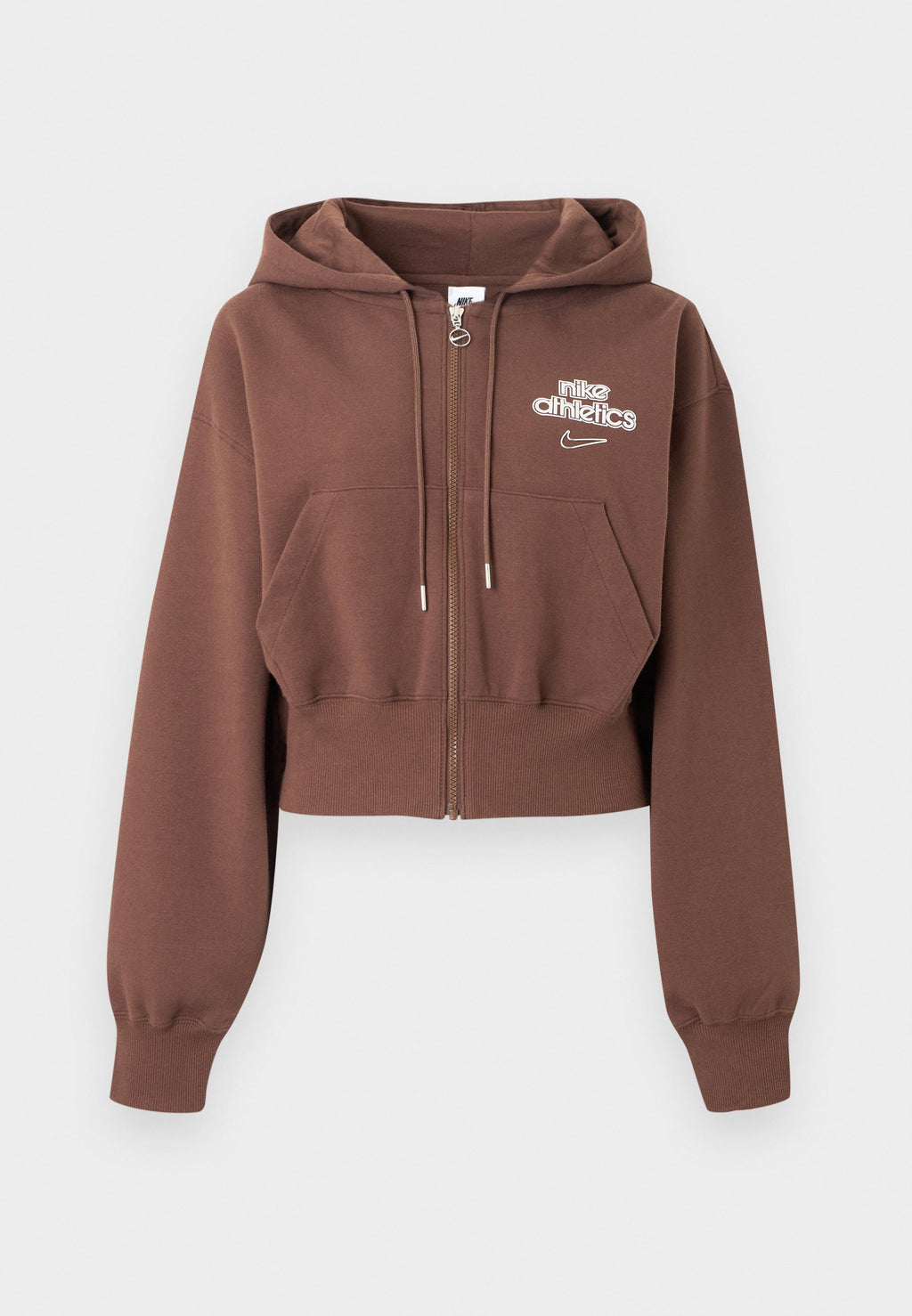 Zip-up sweatshirt - chocolate