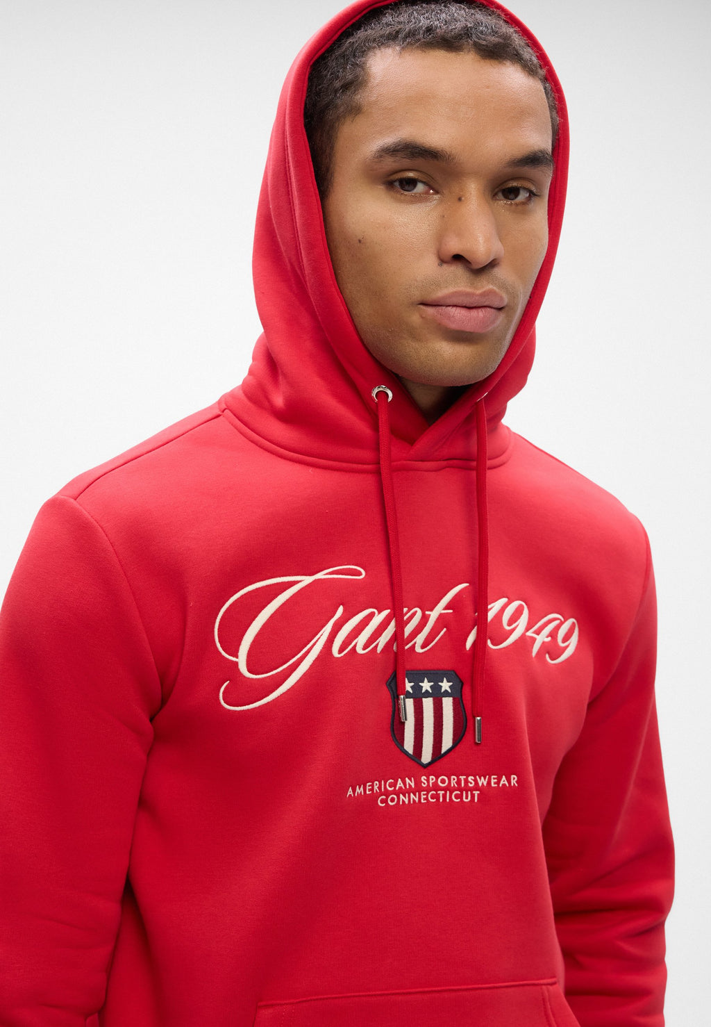 GRAPHIC HOODIE - Hoodie - ruby red