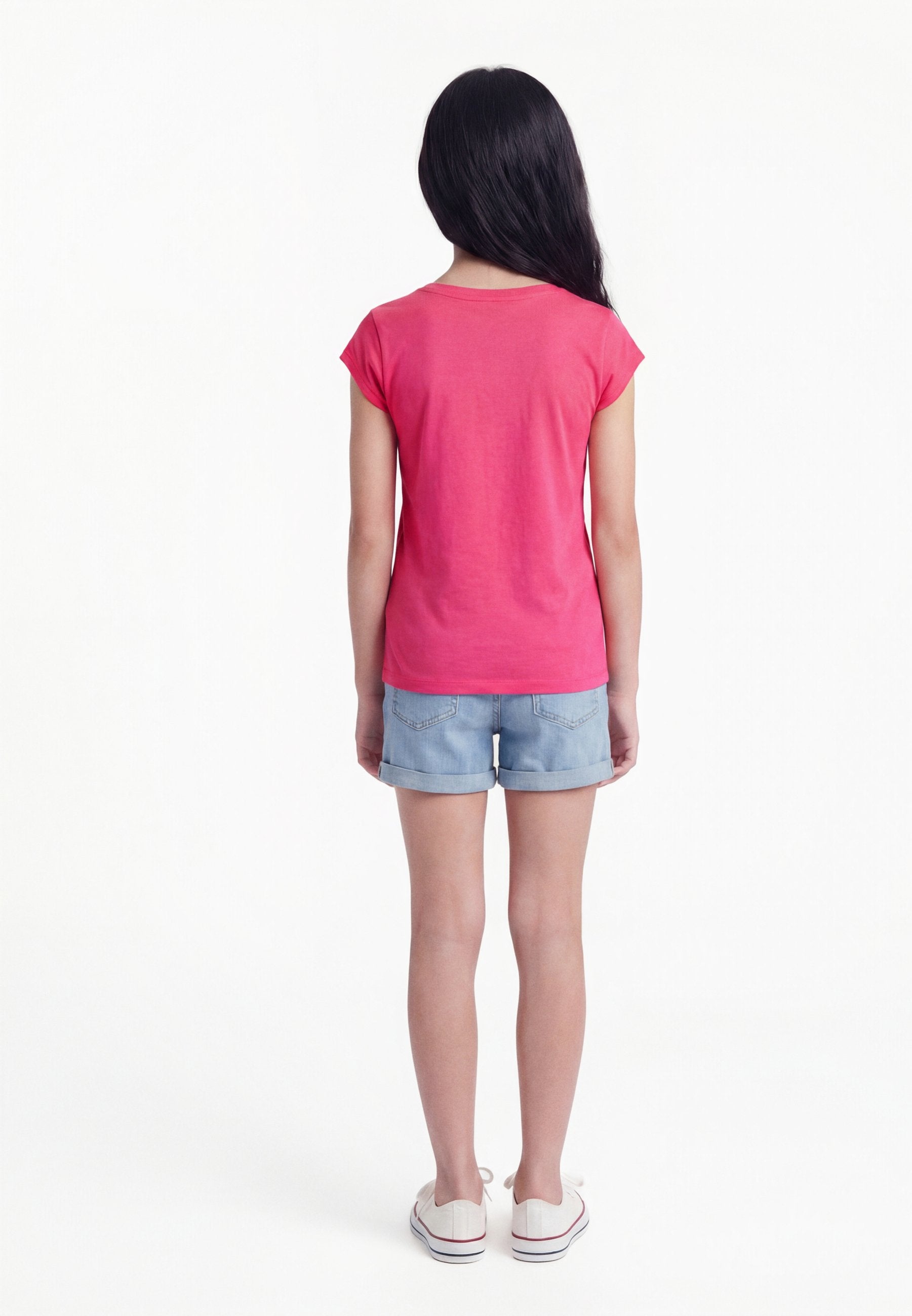 KIDS GAP LOGO T-SHIRT - Print T-shirt - wednesday pink