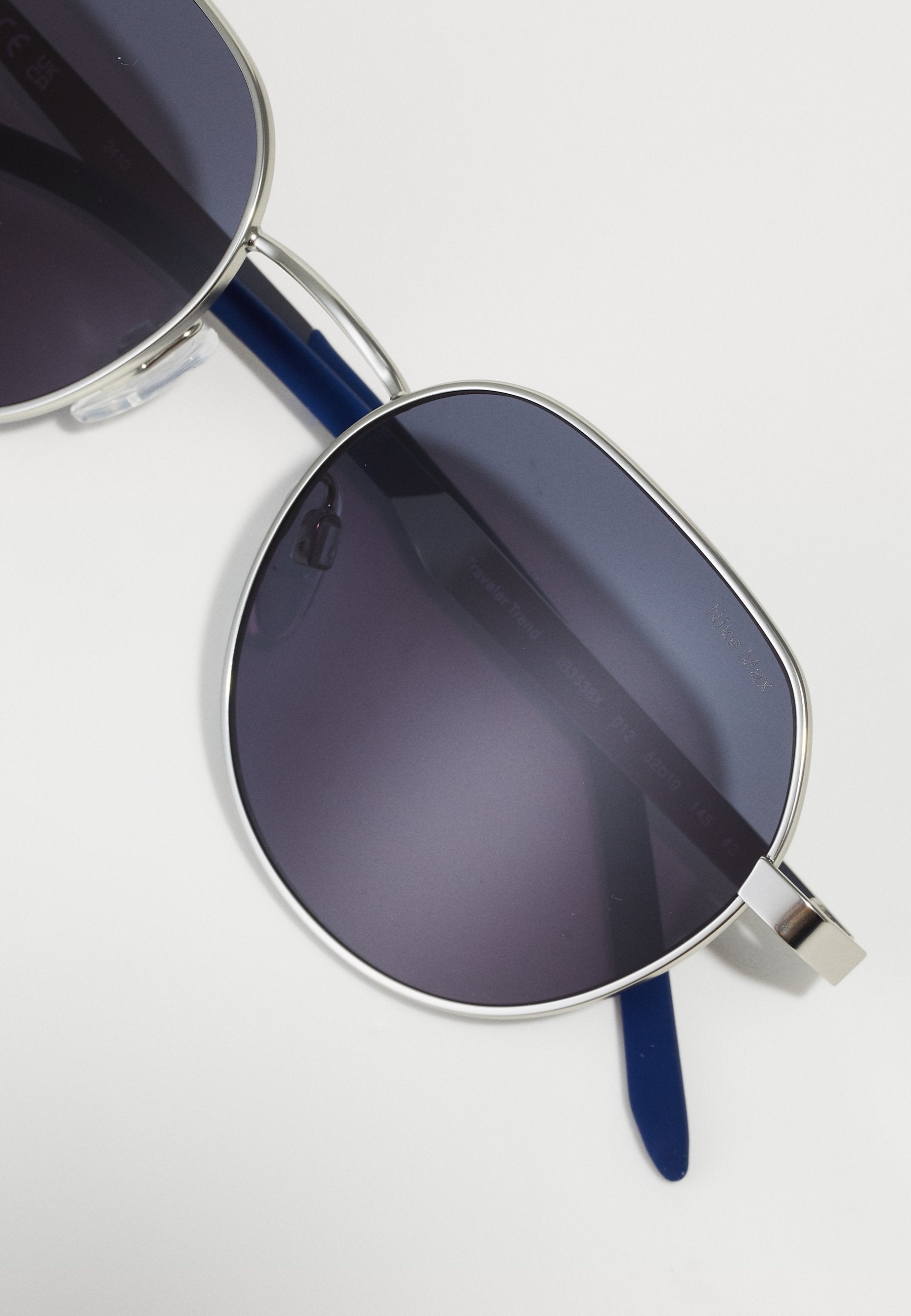 TRAVELER TREND UNISEX - Sunglasses - satin silver-coloured/blue