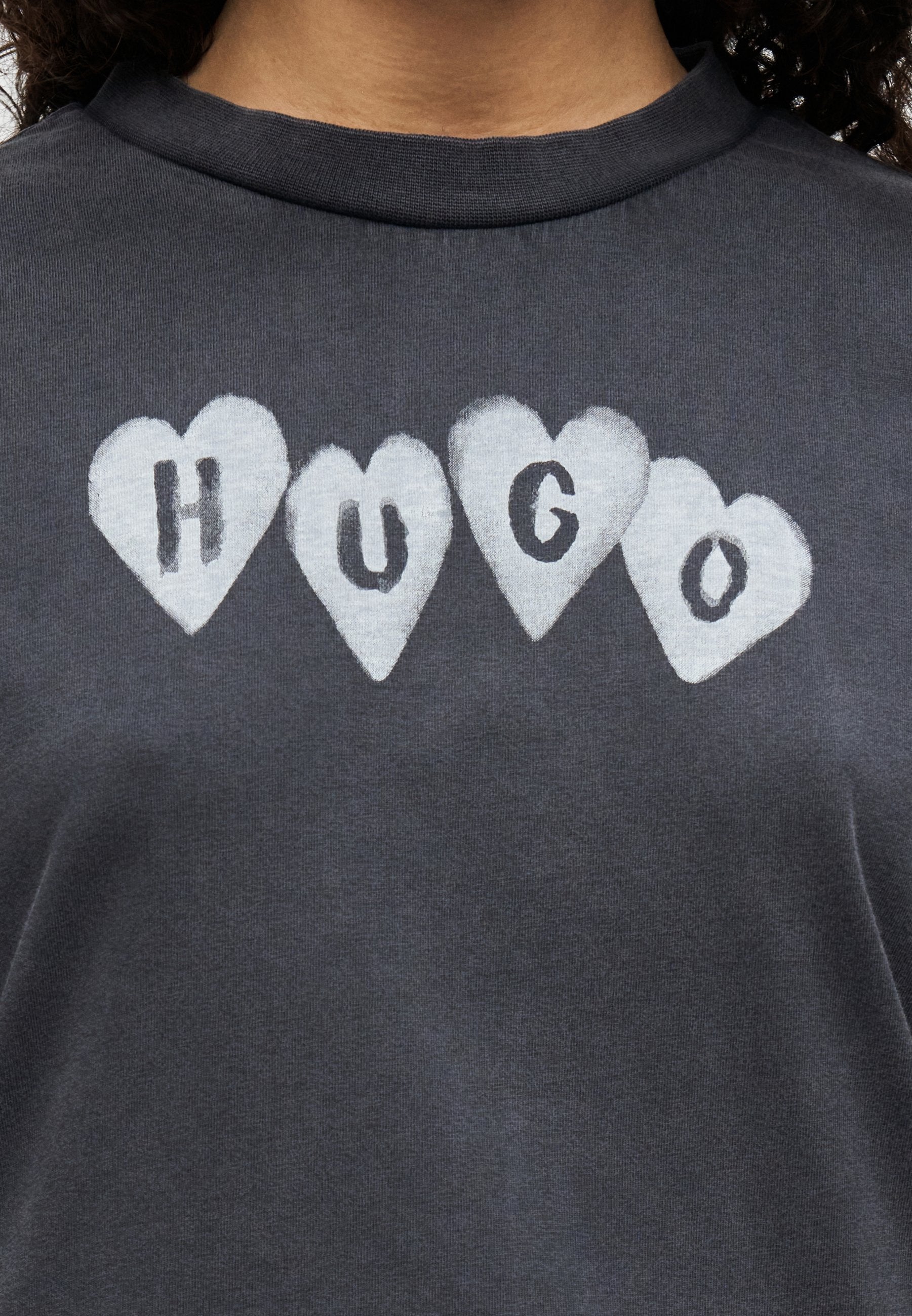 VINTAGE TEE - Print T-shirt - black