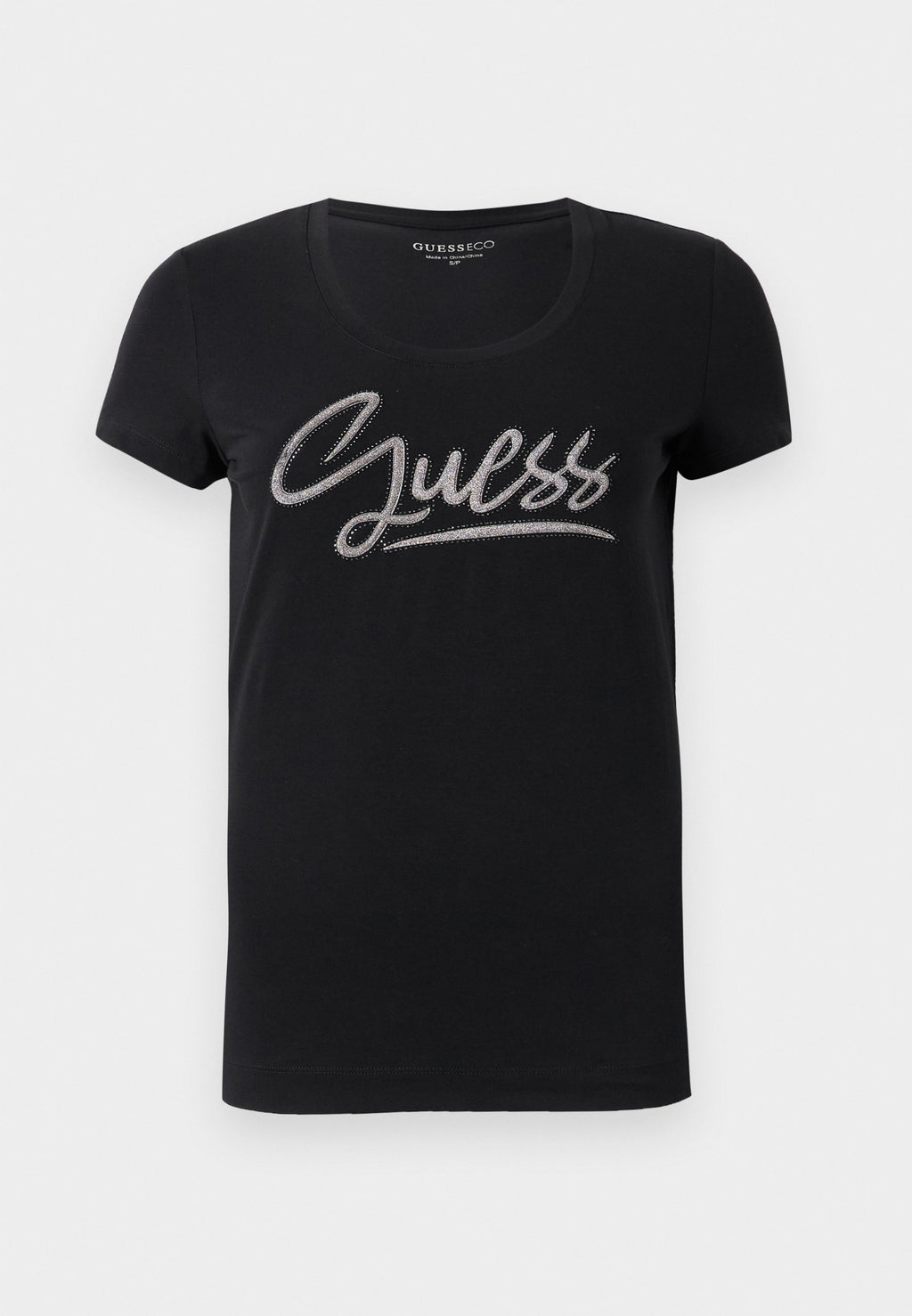 SCRIPT TEE - Print T-shirt - jet black