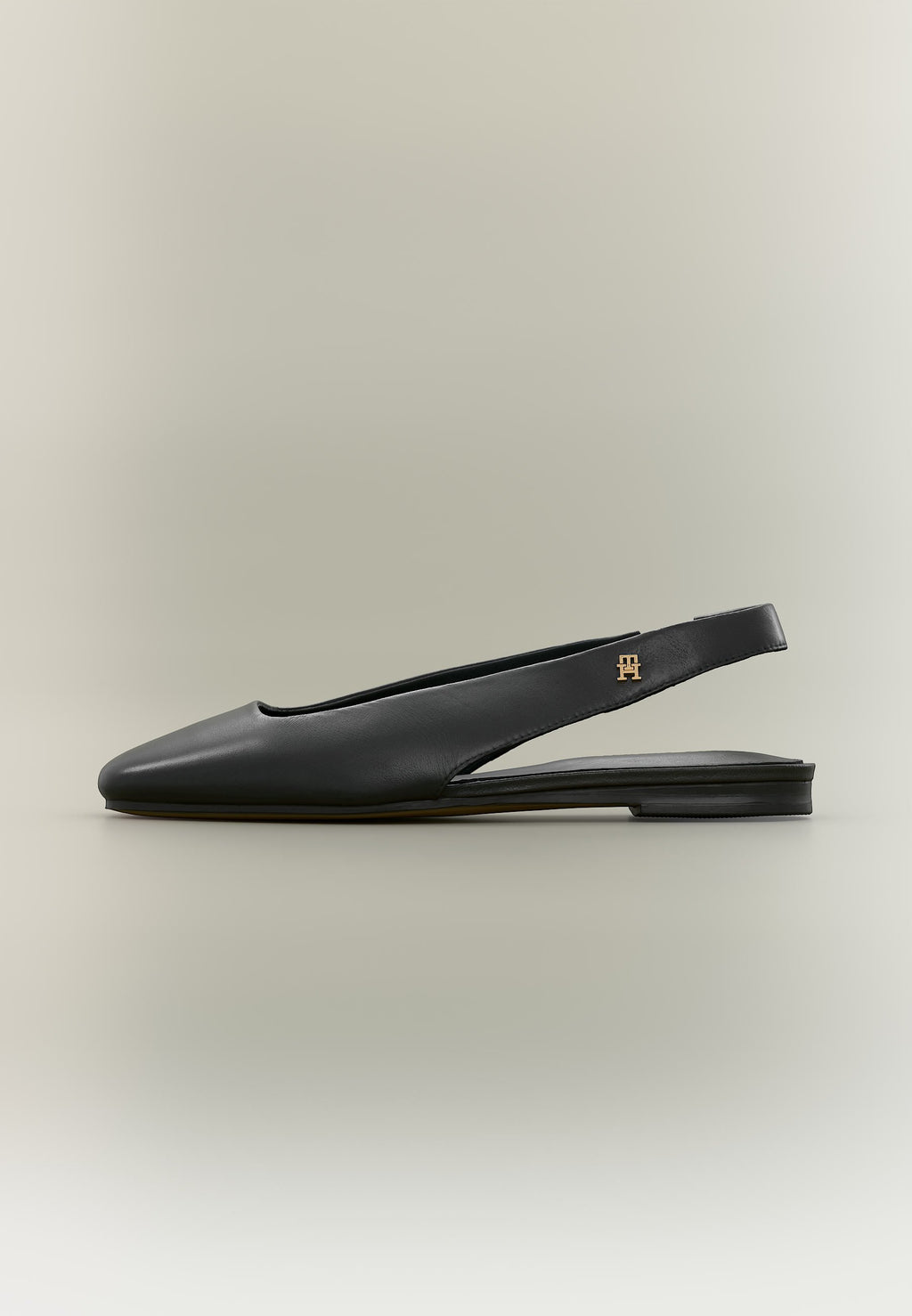 Slingback babetler - siyah