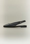 Slingback babetler - siyah