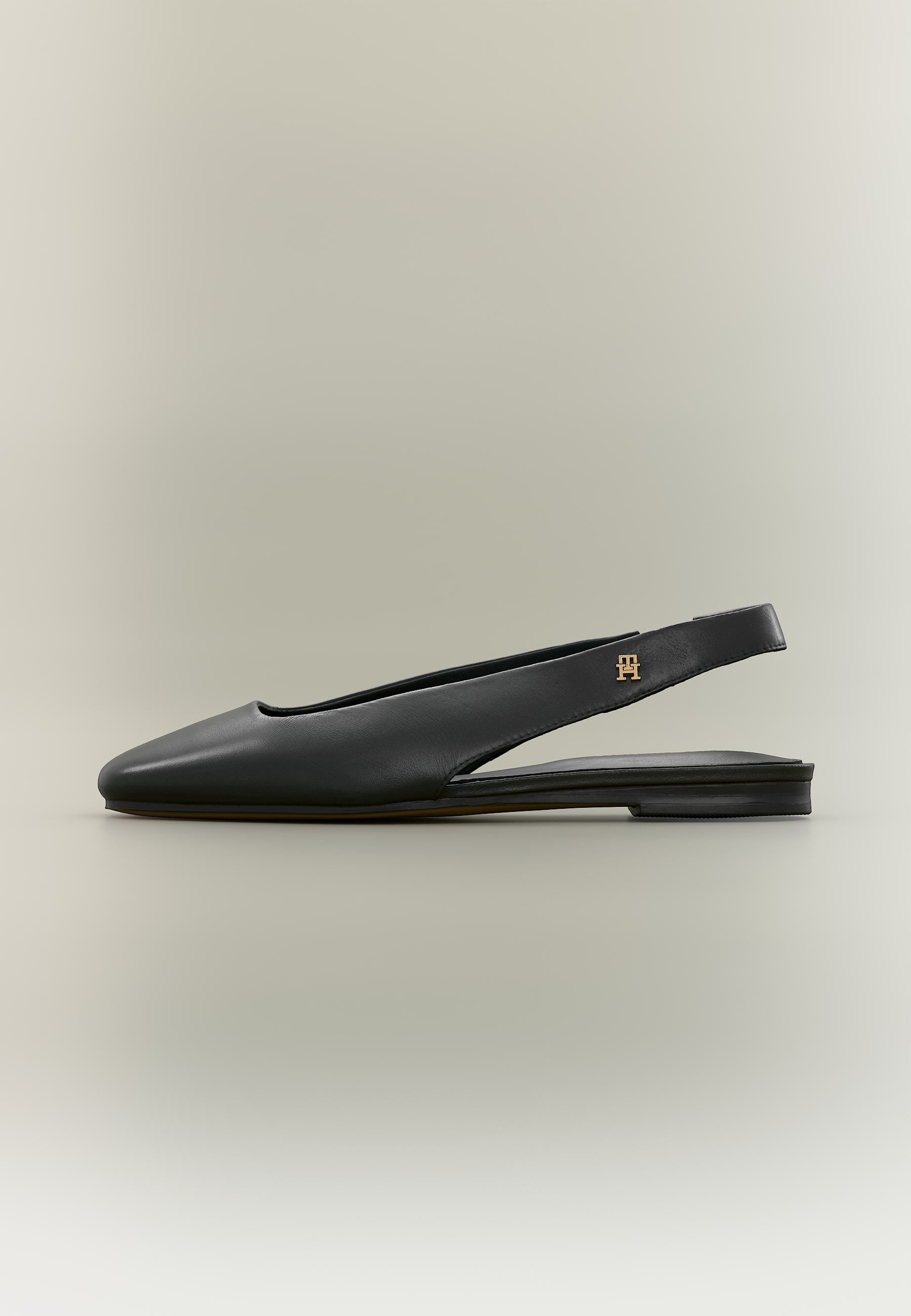 Slingback babetler - siyah