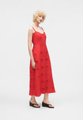 ALL OVER MAXI DRESS - Day dress - red