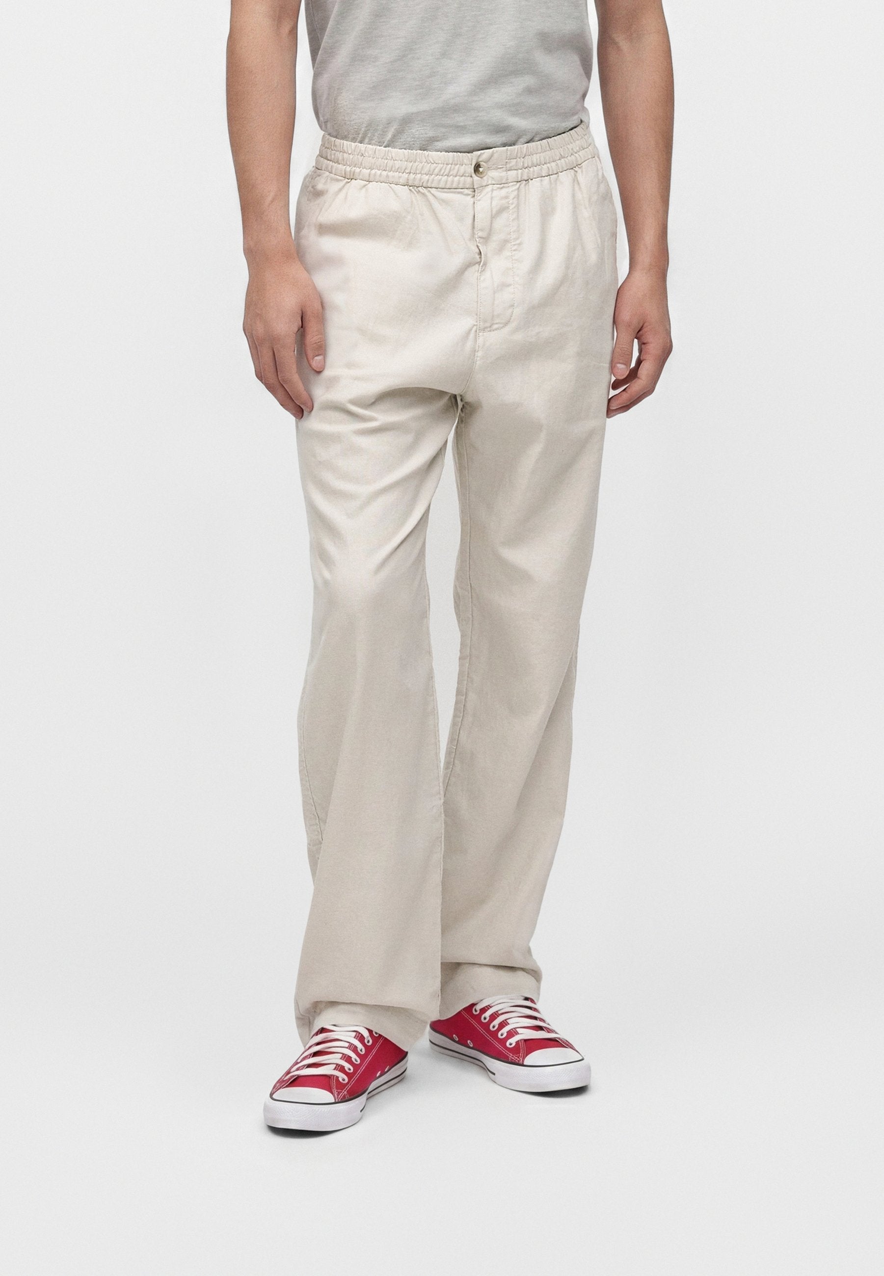 RELAXED - Trousers - regular grey