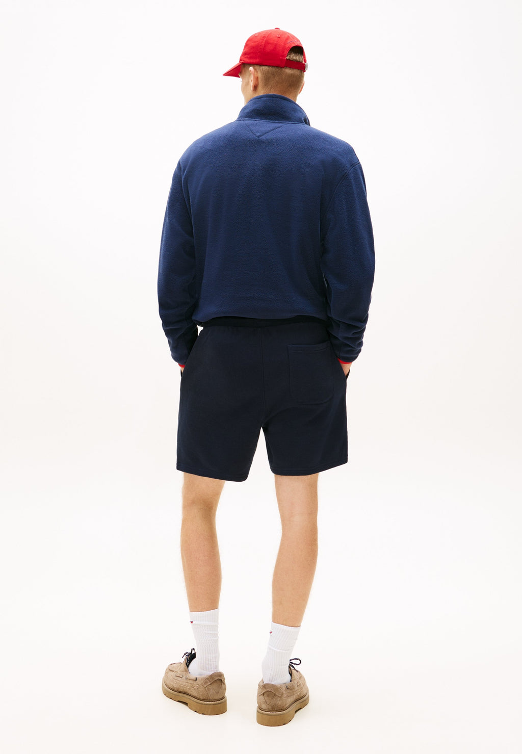 LINEAR LOGO DRAWSTRING SWEAT SHORTS - Sports shorts - dark night navy