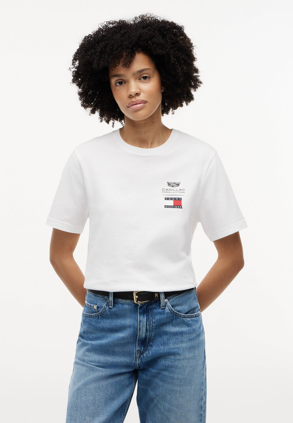 TH X CADILLAC FORMULA 1 TEAM LOGO TEE UNISEX - Print T-shirt - white