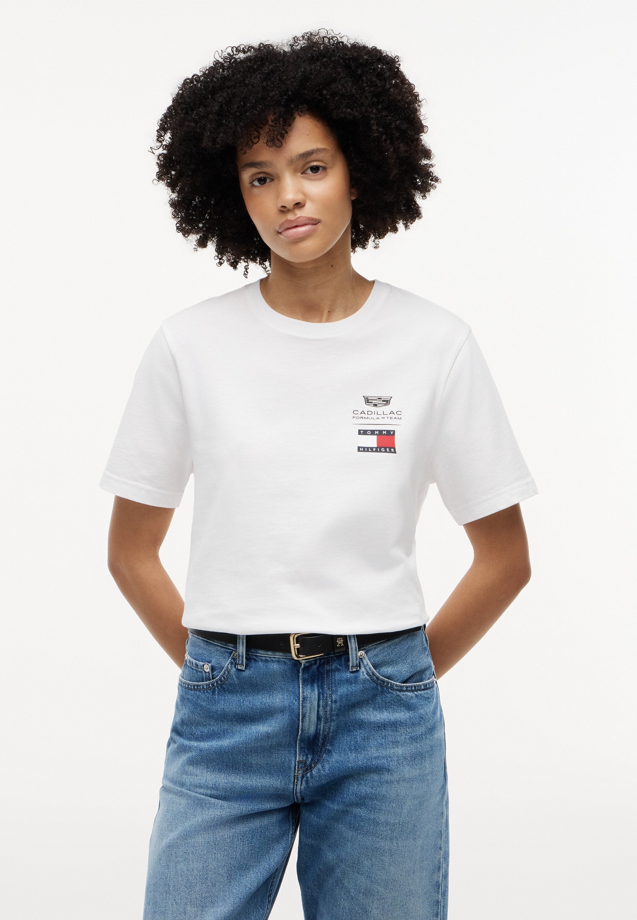 TH X CADILLAC FORMULA 1 TEAM LOGO TEE UNISEX - Print T-shirt - white