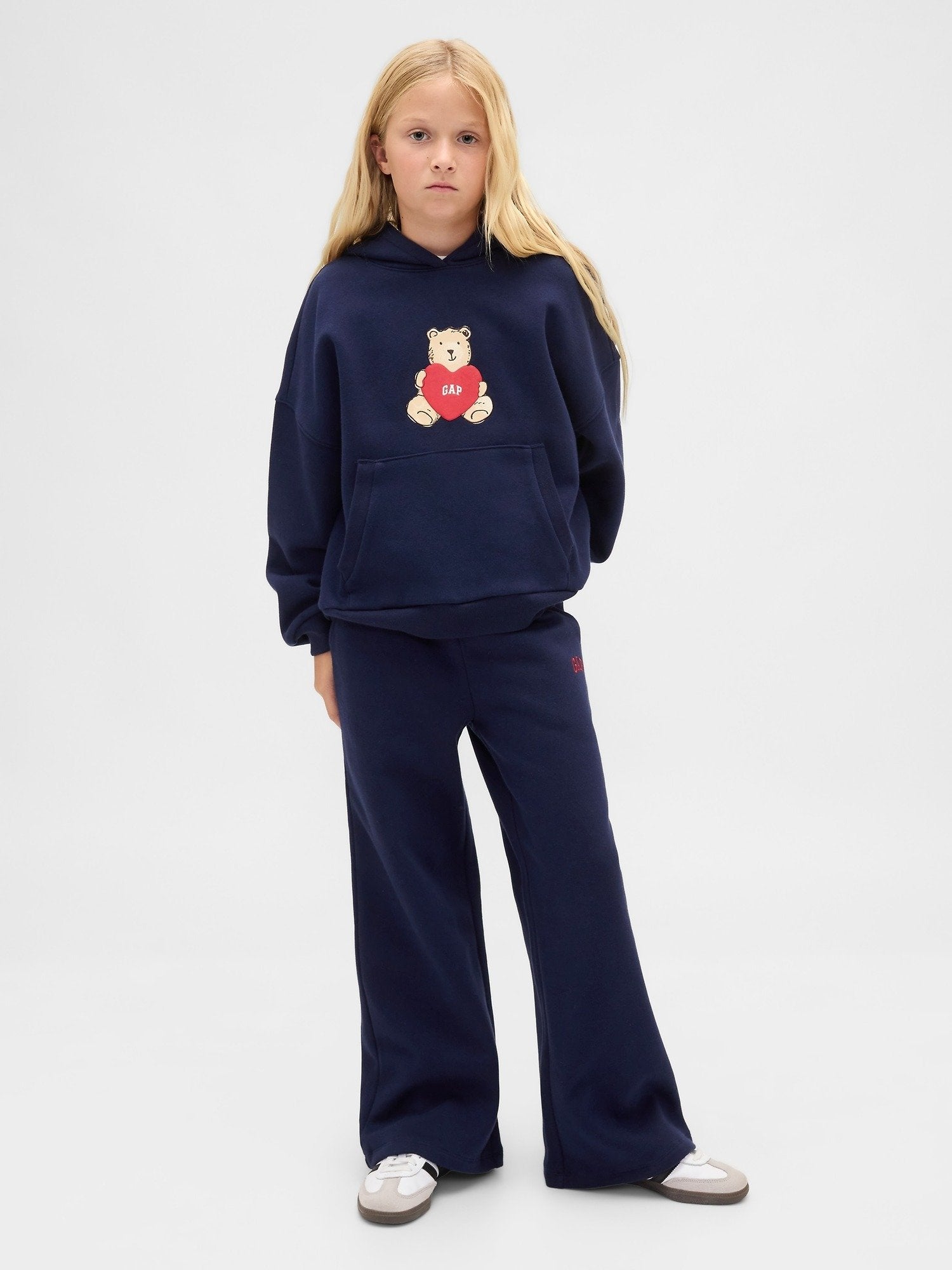 KIDS VINTAGESOFT BAGGY SWEATPANTS - Tracksuit bottoms - navy uniform