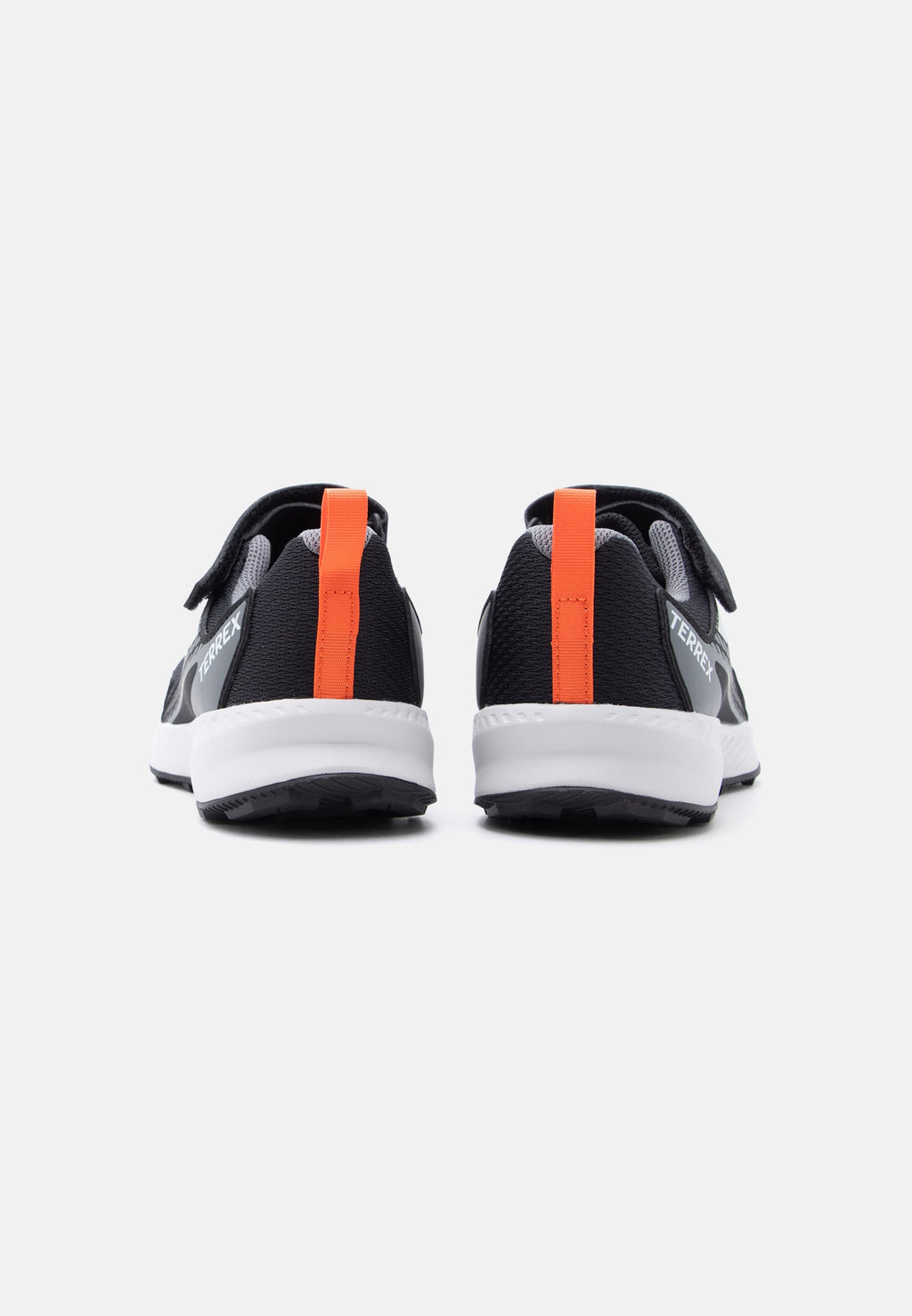 TRACEFINDER UNISEX - Hiking shoes - core black/grey one/semi impact orange