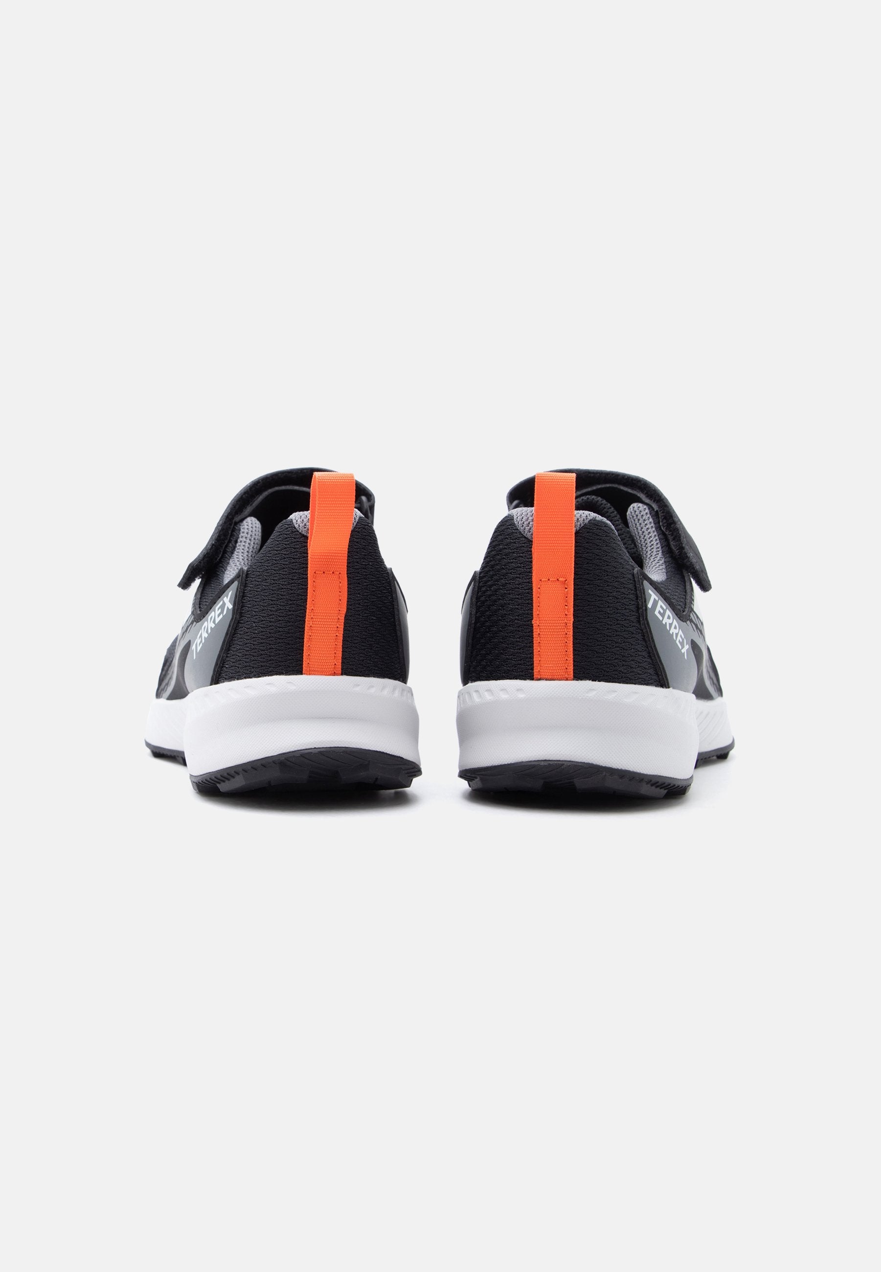TRACEFINDER UNISEX - Hiking shoes - core black/grey one/semi impact orange