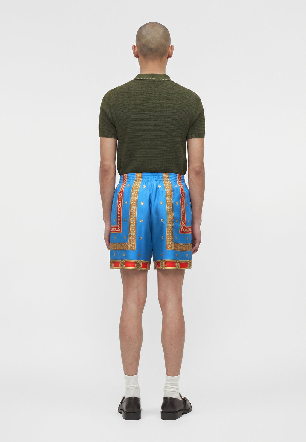 PRINT THE RING MASTER - Shorts - royal blue/red/gold-coloured
