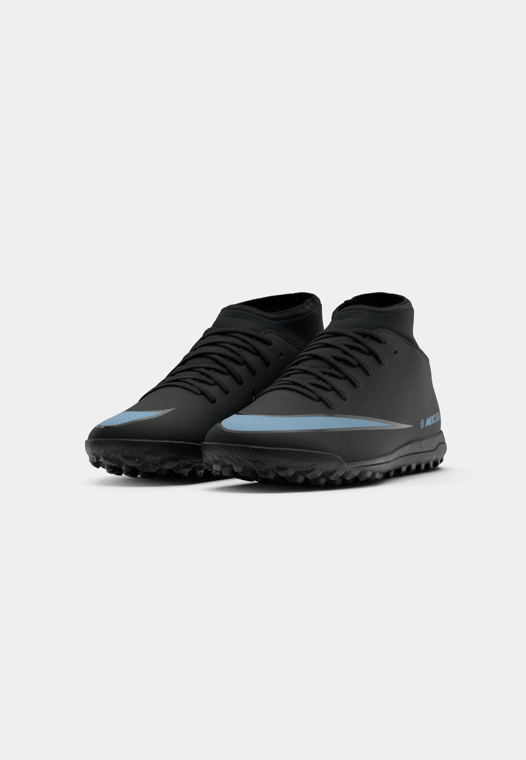 10 CLUB TF - Turf football boots - black/ice blue