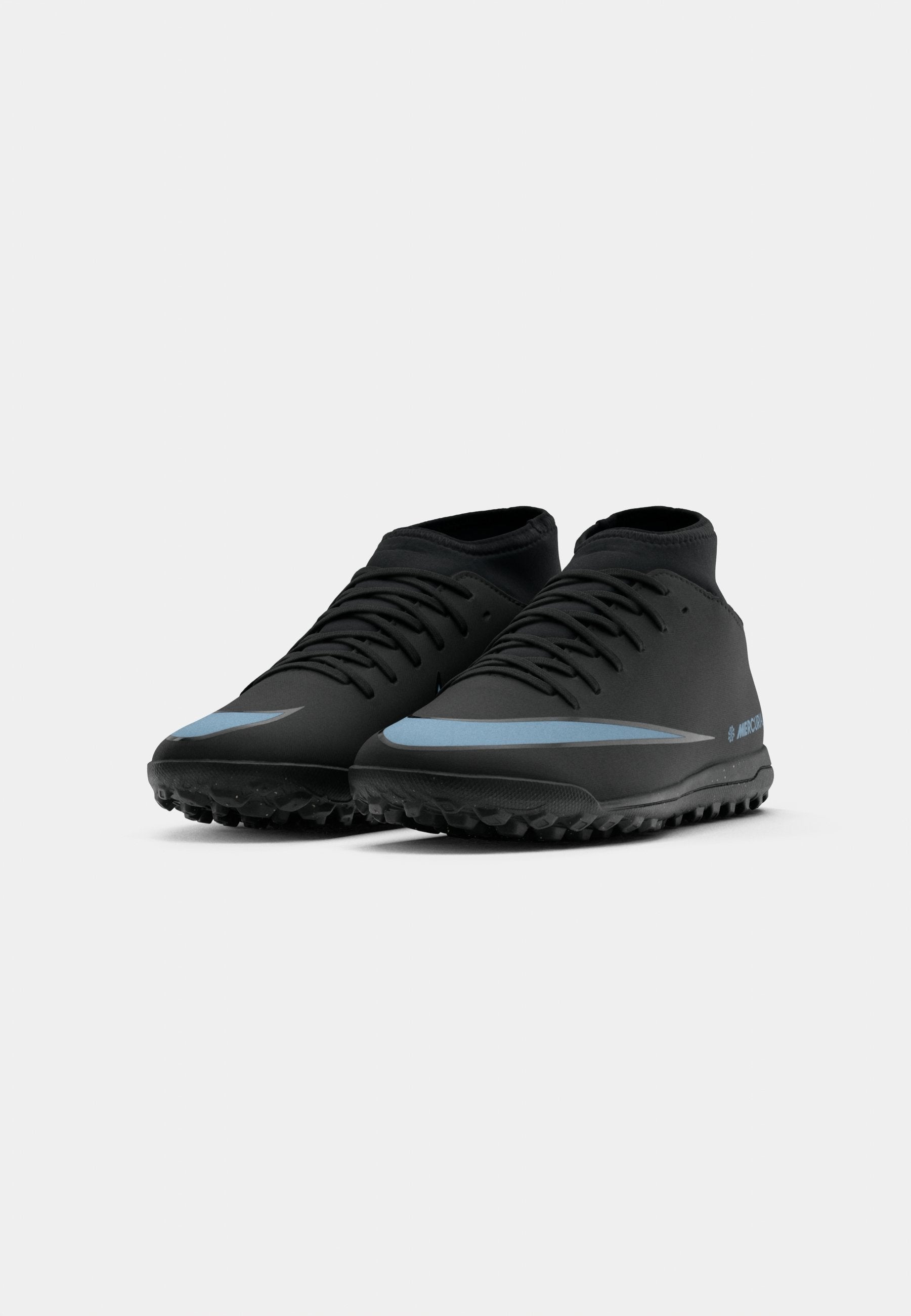 10 CLUB TF - Turf football boots - black/ice blue