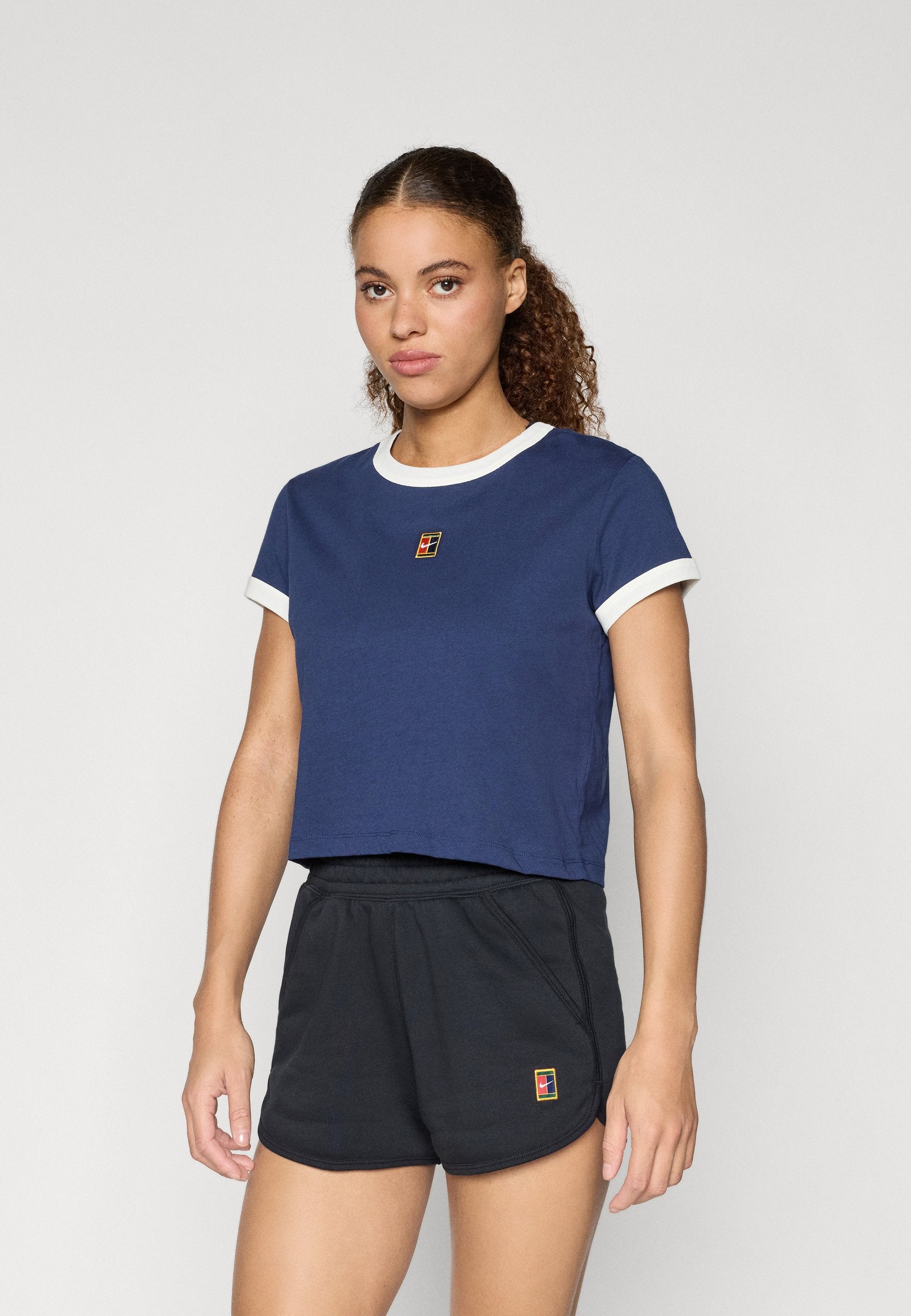 TEE HERITAGE RACQUET RINGER - Baskılı tişört - gece mavisi/sail