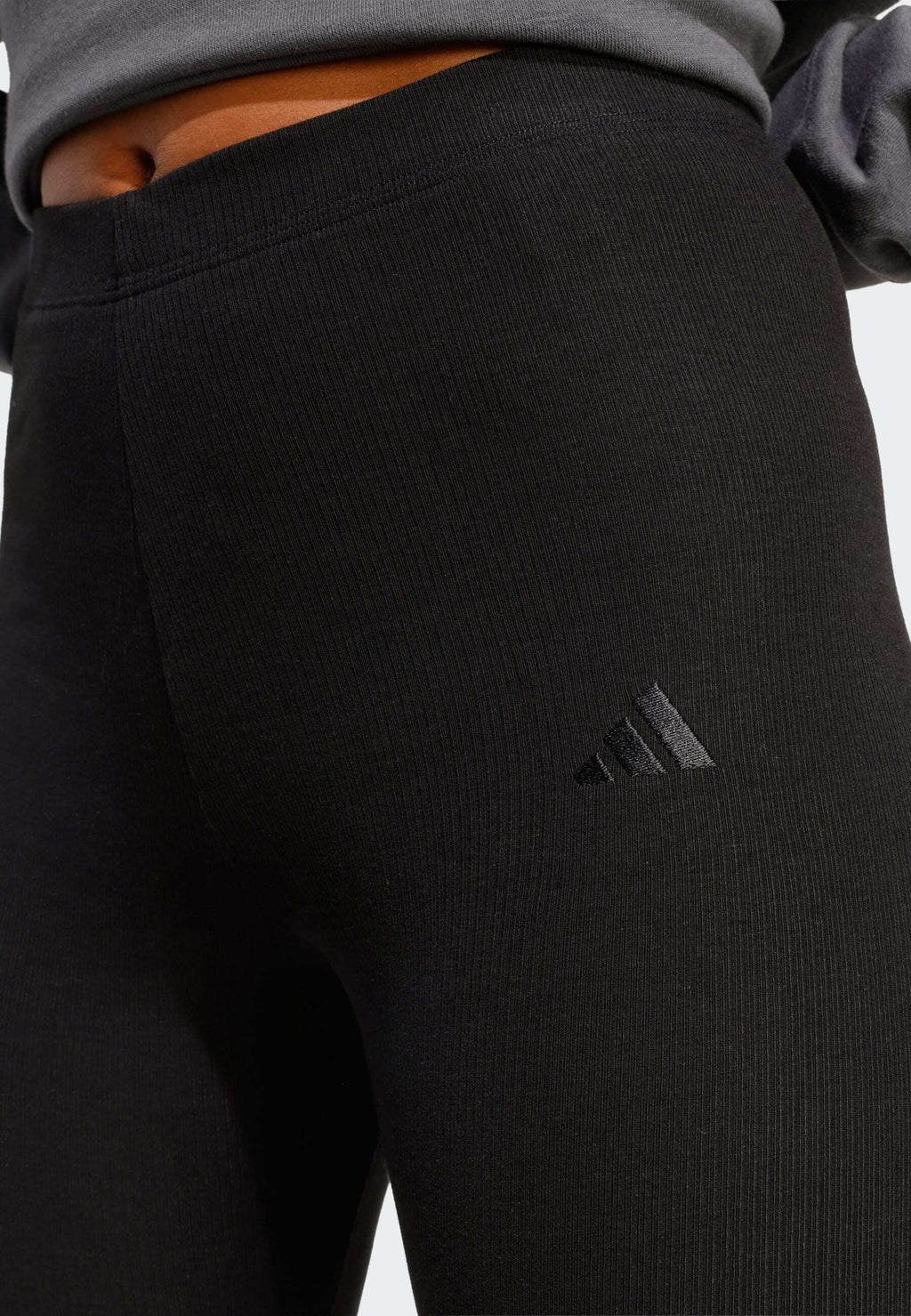 SEASONAL ESSENTIALS RIB CAPRI - Leggings - black