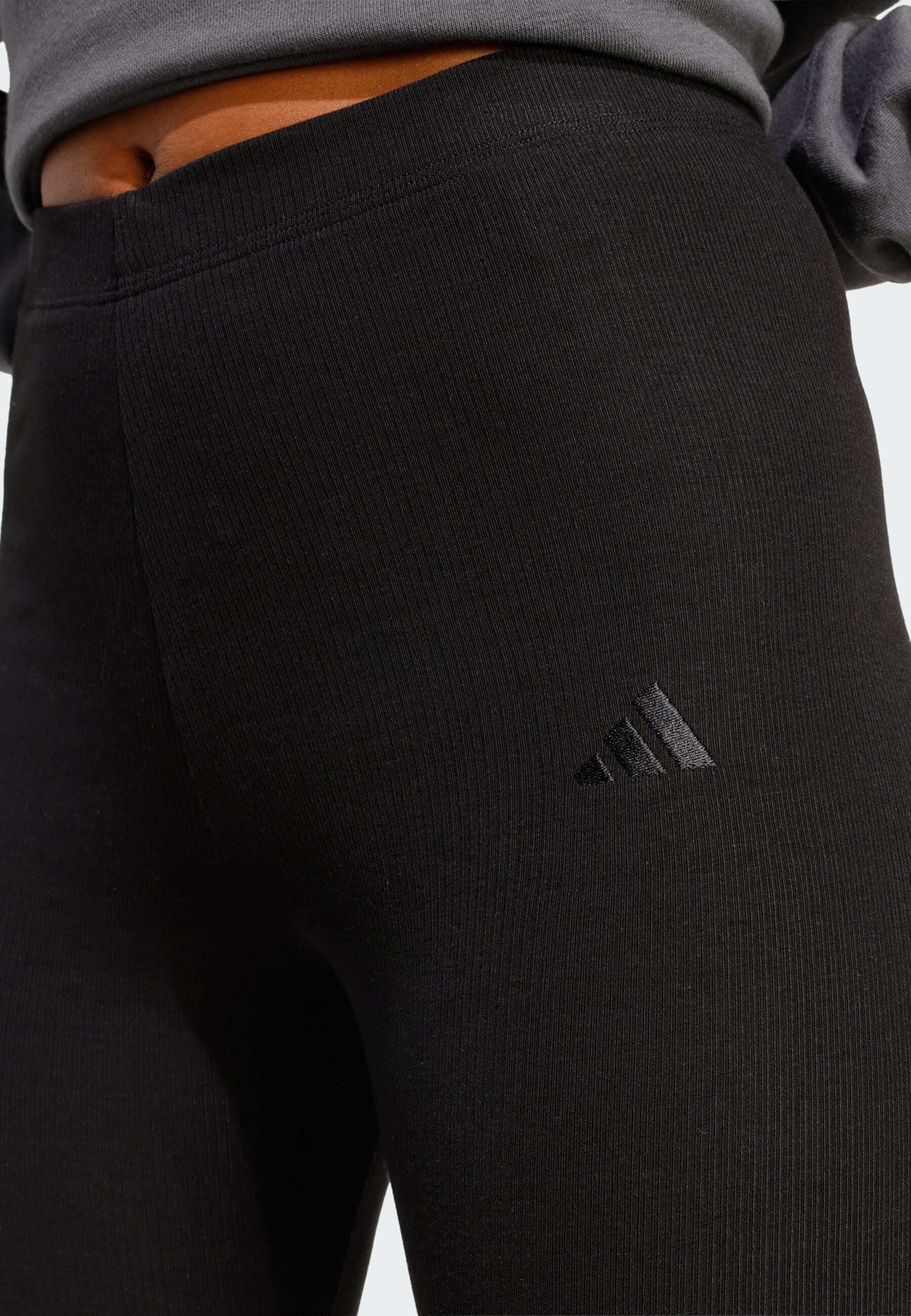 SEASONAL ESSENTIALS RIB CAPRI - Leggings - black