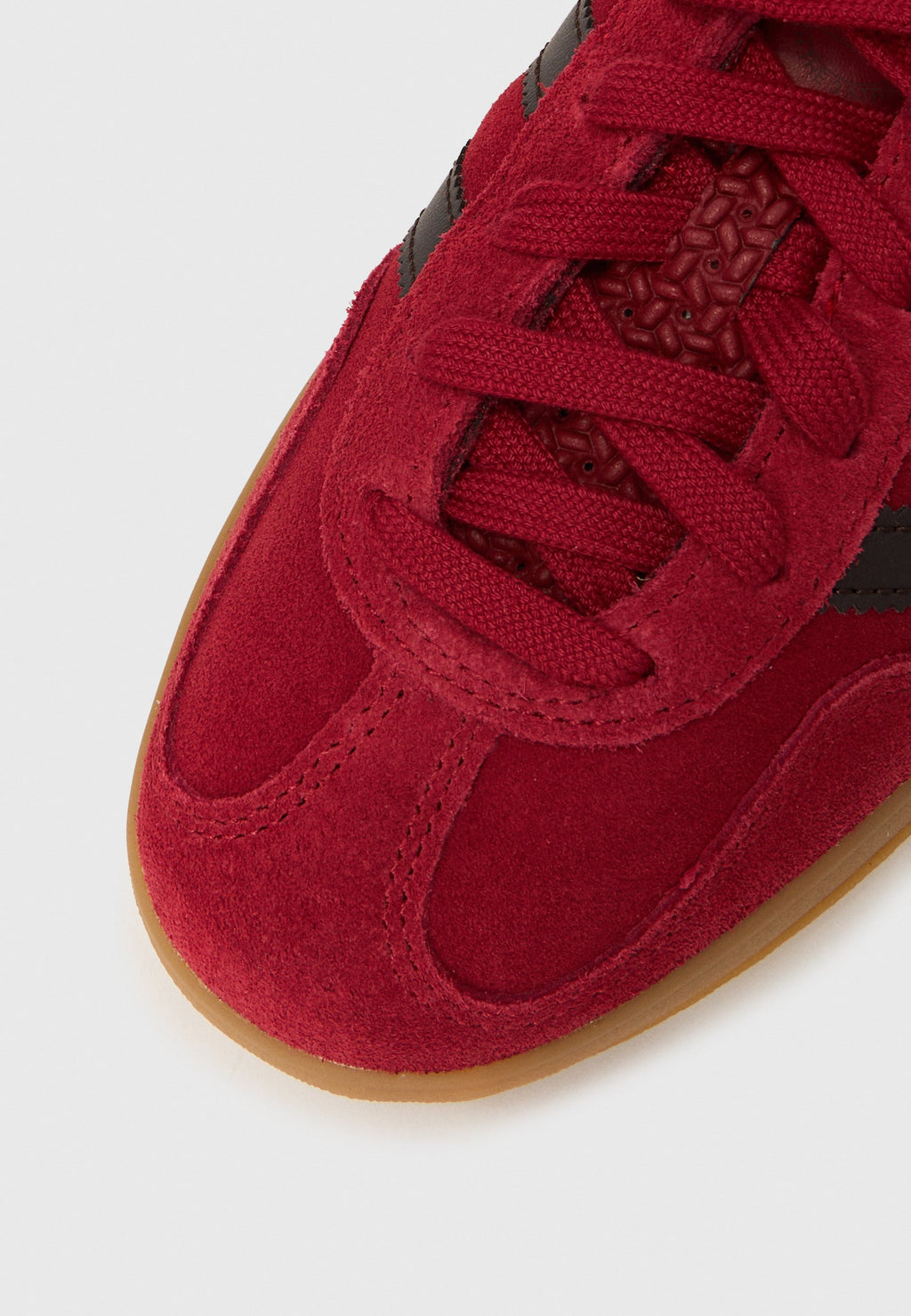 GAZELLE INDOOR J UNISEX - Spor ayakkabı - team victory red/aurora coffee/red