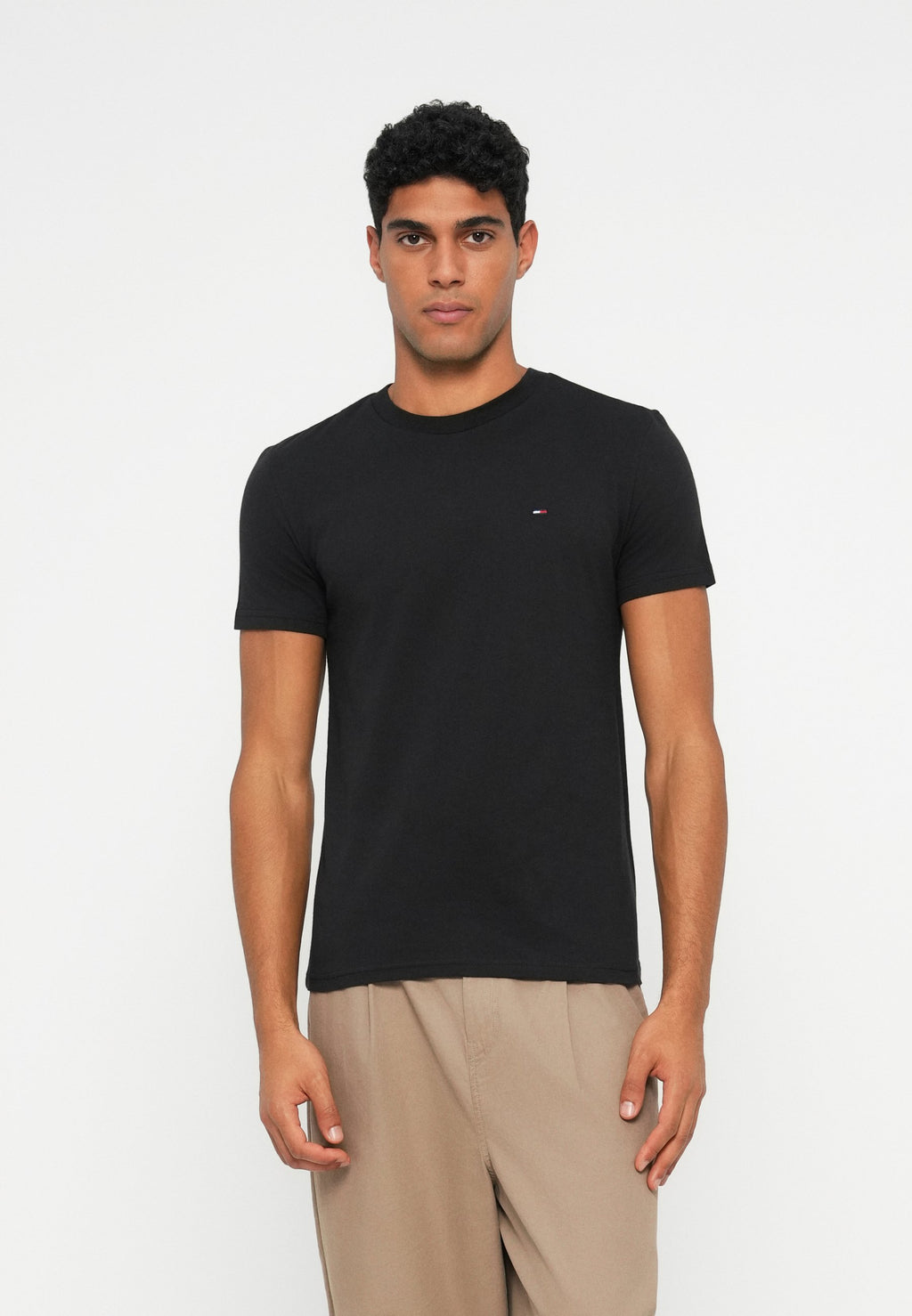 SLIM TEE 2 PACK - Basic T-shirt - black/dark greenery