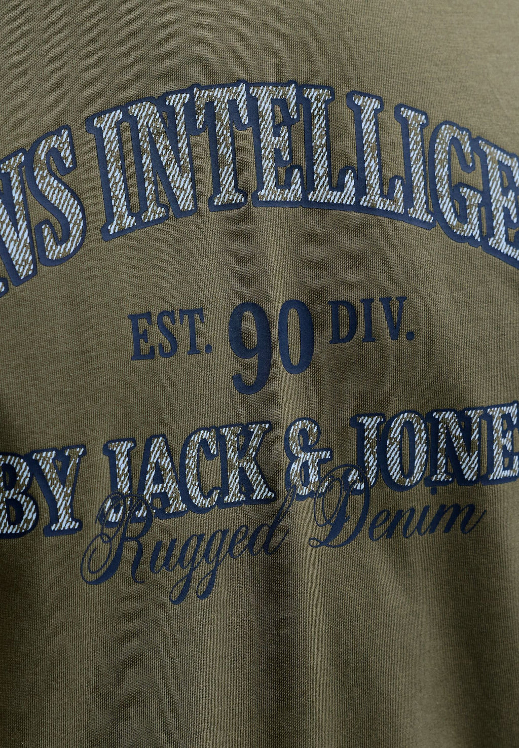 T- - Print T-shirt - dusty olive