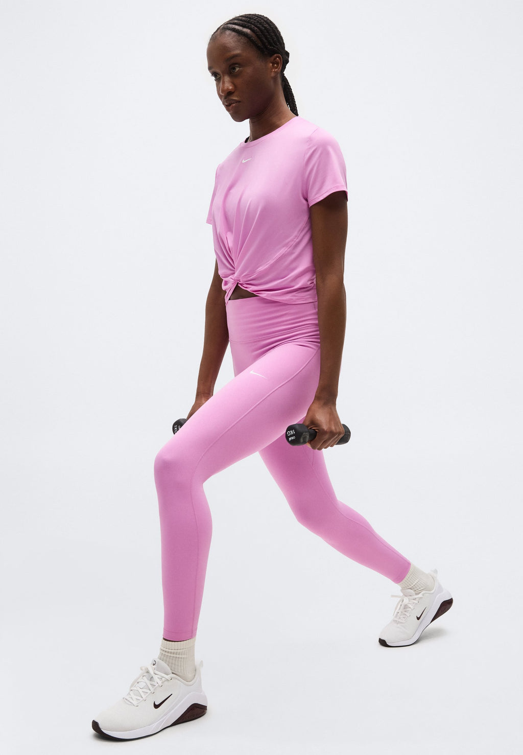 ONE TIGHT - Leggings - light magenta/white